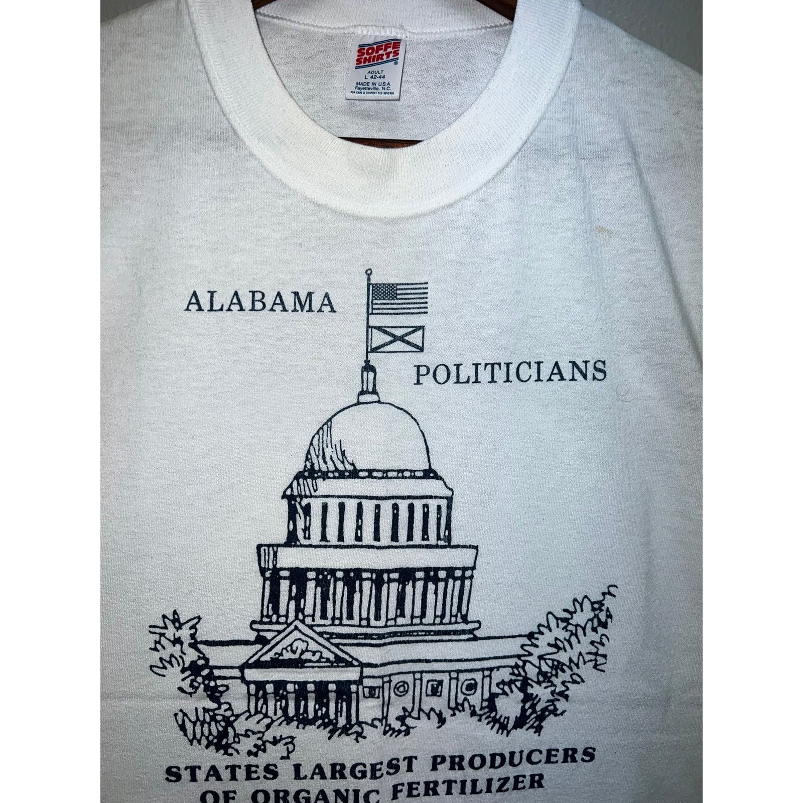 Vintage Vintage Politician Shirt Alabama Organic Fertilizer Tee VTG Size US L / EU 52-54 / 3 - 4 Thumbnail