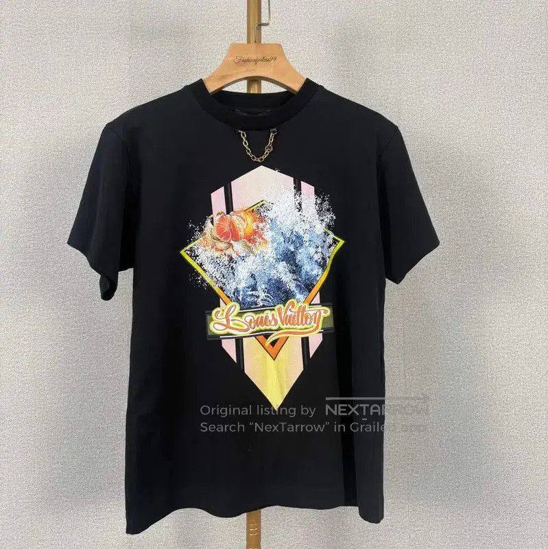Louis Vuitton Louis Vuitton Black Cotton Women's T. Size S / US 4 / IT 40 - 1 Thumbnail