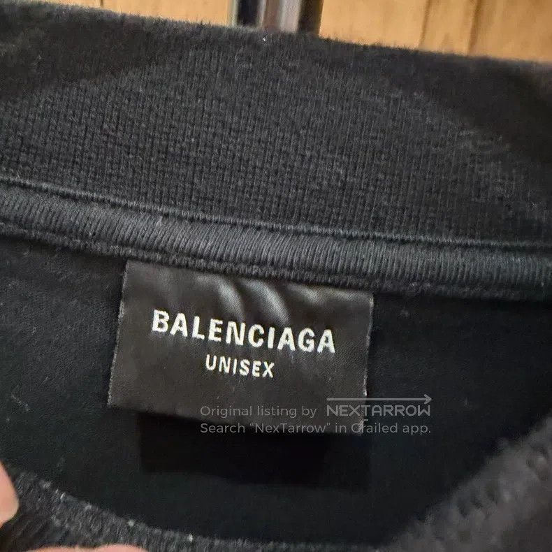 Balenciaga Balenciaga Phantom logo black short-sleeve Size US XL / EU 56 / 4 - 4 Thumbnail