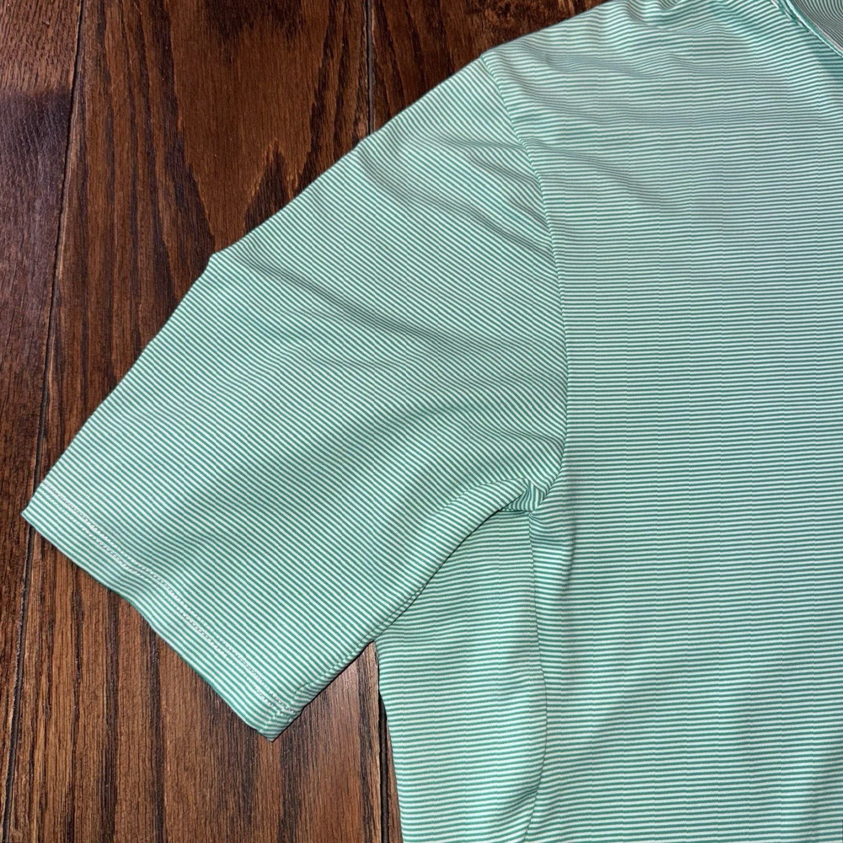 KJUS KJUS Polo Shirt Men Large Size 52 Bird Golf Logo Green White Striped Short Sleeve Collared 100% Polyester Breathable Lightweight Regula... Size US L / EU 52-54 / 3 - 4 Thumbnail
