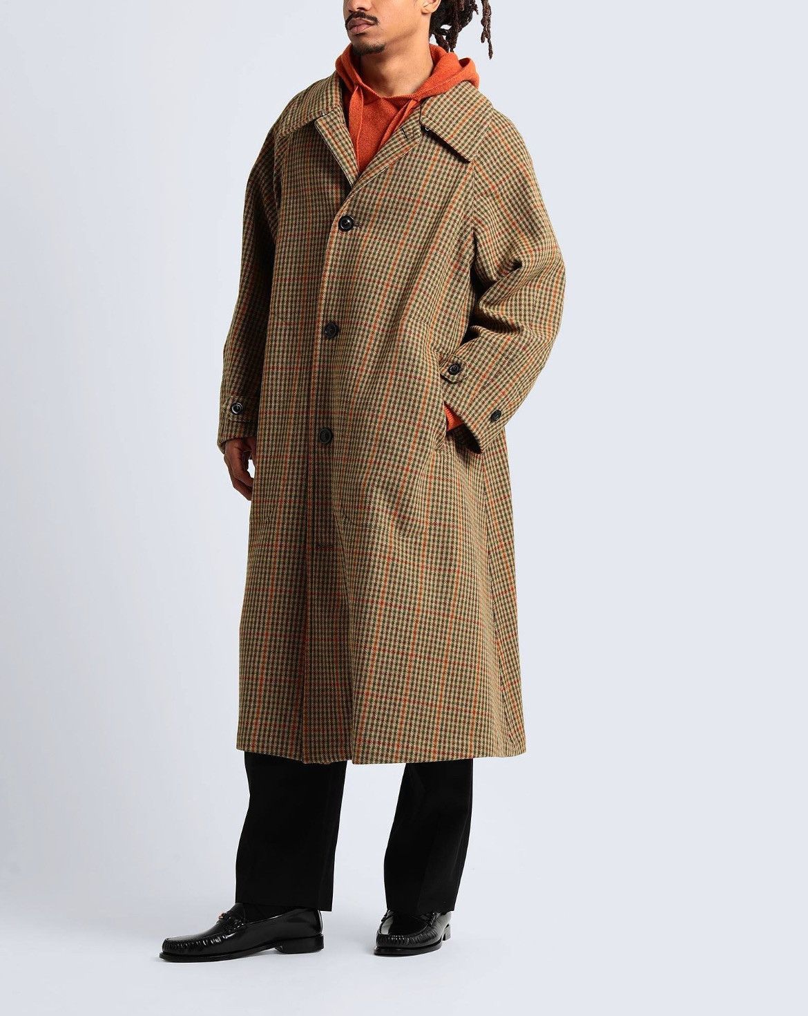 Maison Margiela $4.5k+ FW22 Lines 1 & 10 checked greatcoat, IT50 (oversized) Size US M / EU 48-50 / 2 - 24 Thumbnail