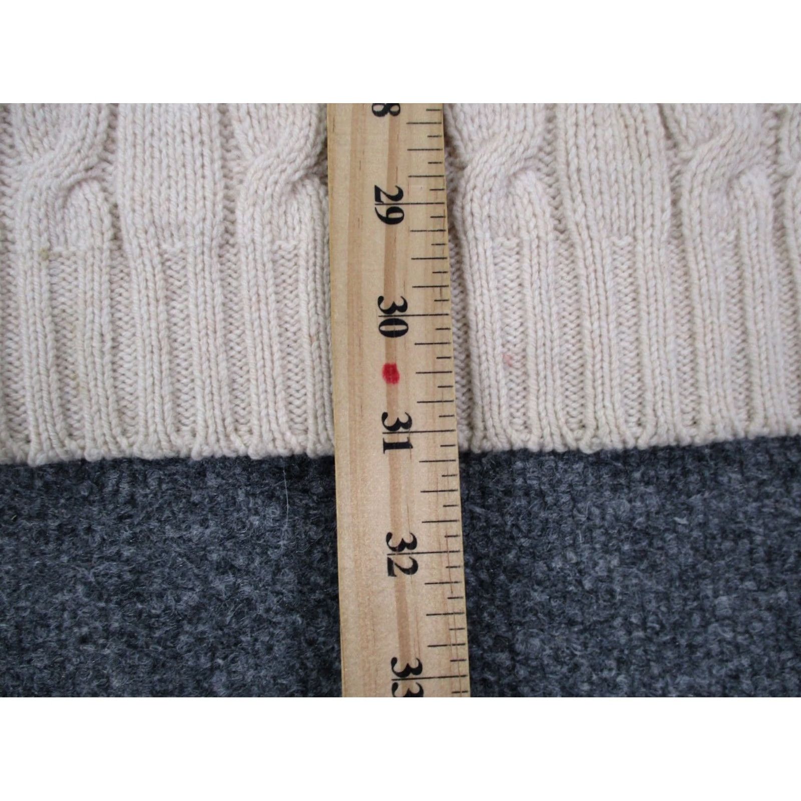 Brooks Brothers Brooks Brothers Sweater Women L Beige Wool Cable Knit Relaxed Fisherman Chunky Pullover Seasonal Outdoor 90s Mens Womens Boys Girls Size L / US 10 / IT 46 - 4 Thumbnail