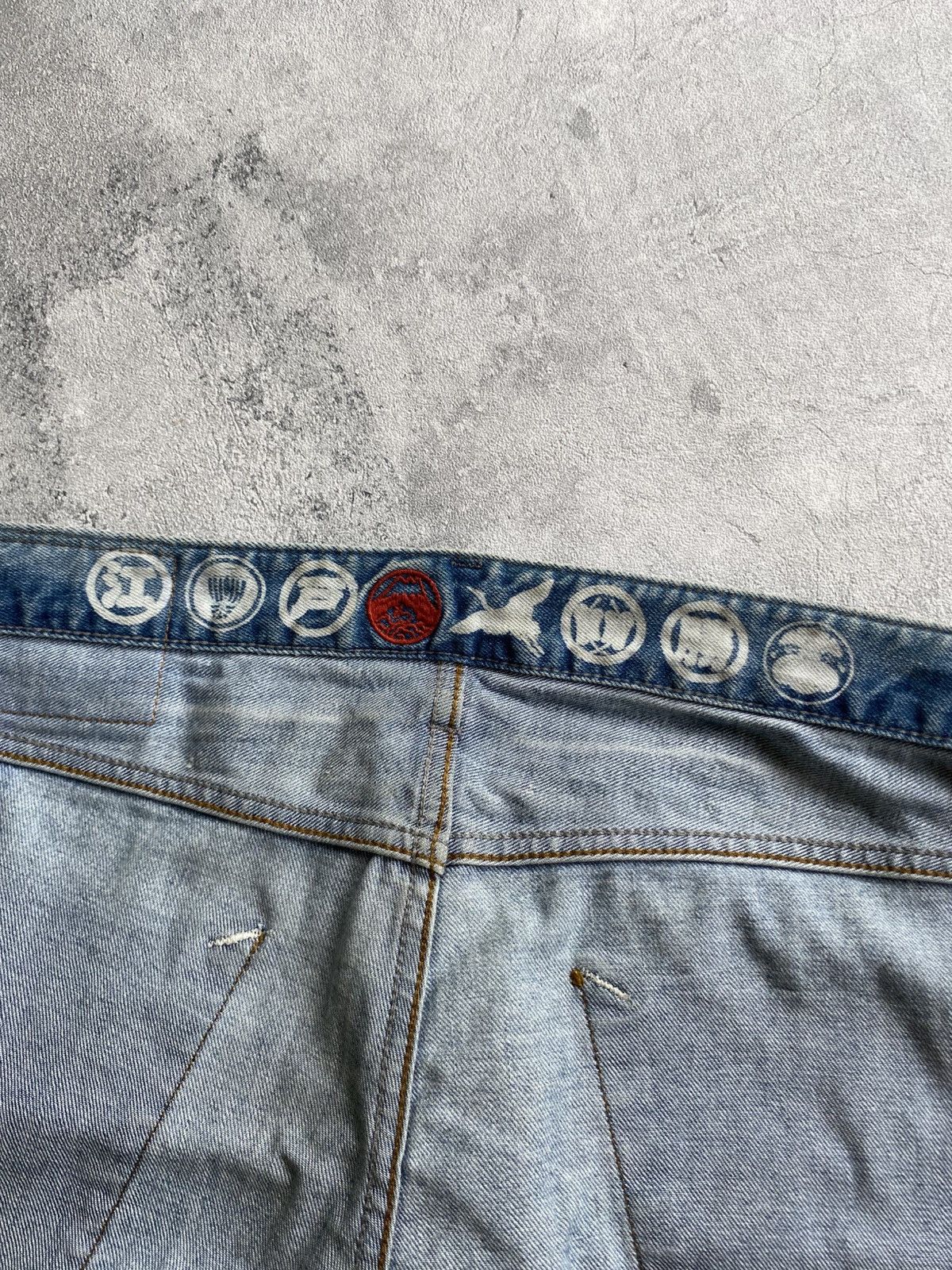 Edwin Edwin Edokatsu Distressed Selvedge Denim Size US 33 - 15 Thumbnail