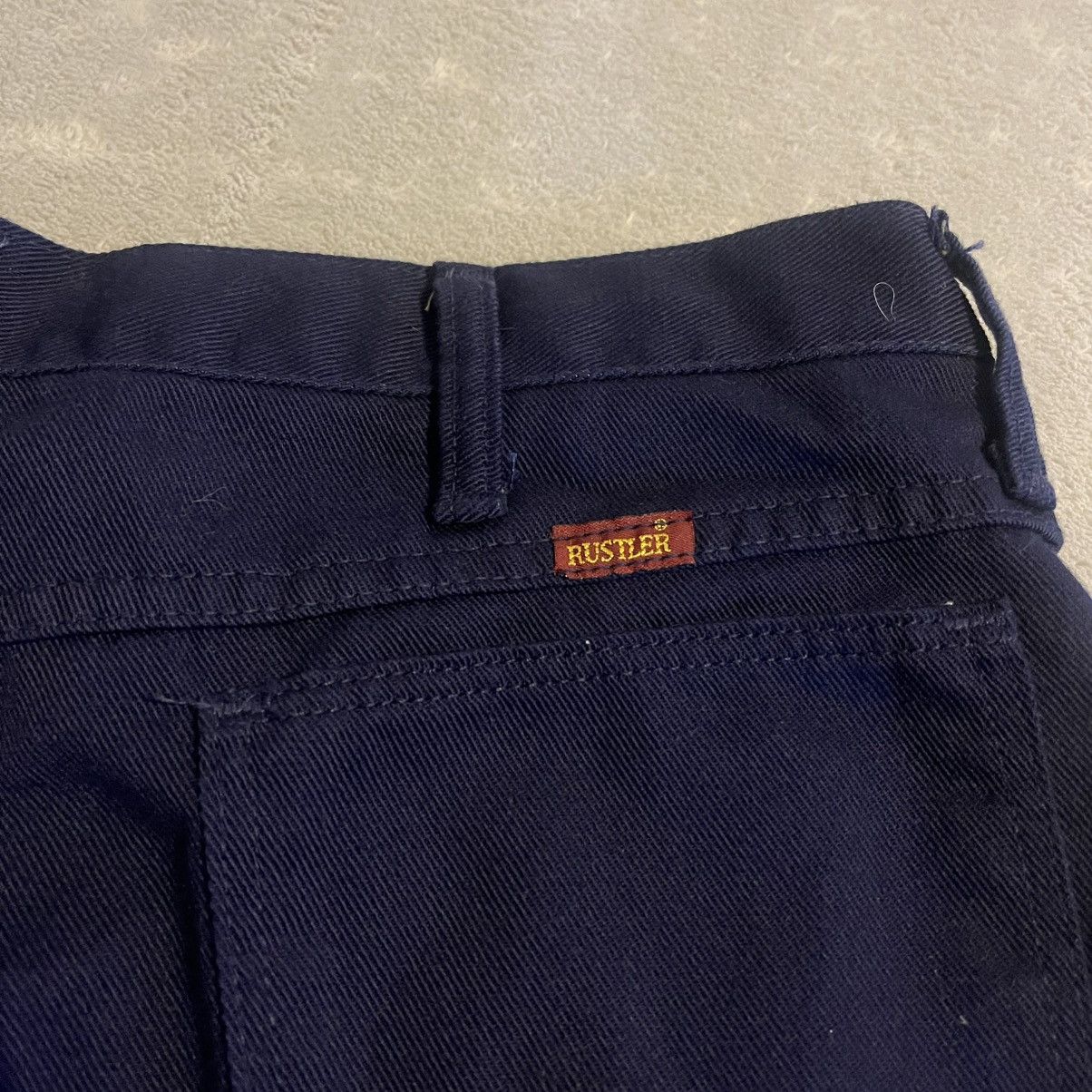 Rustler Vintage Rustler Pants Men 36x30 Blue Dress Slacks (34x25) Size US 34 / EU 50 - 4 Thumbnail