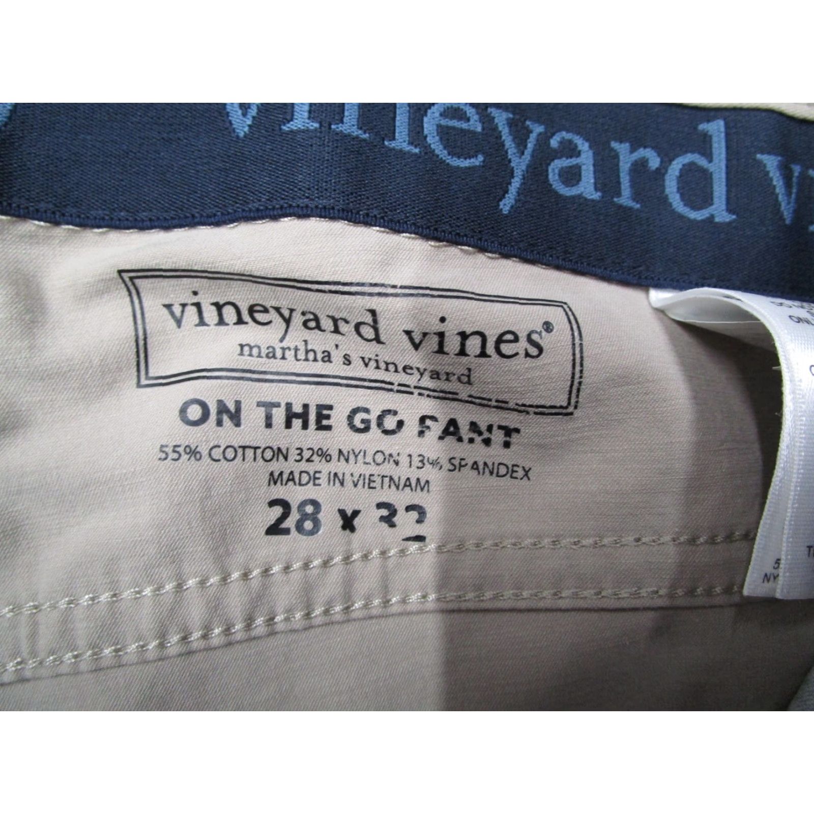 Lululemon Vineyard Vines Pants Men 28 Beige On The Go OTG performance Chino 28x32 Size US 28 / EU 44 - 3 Thumbnail