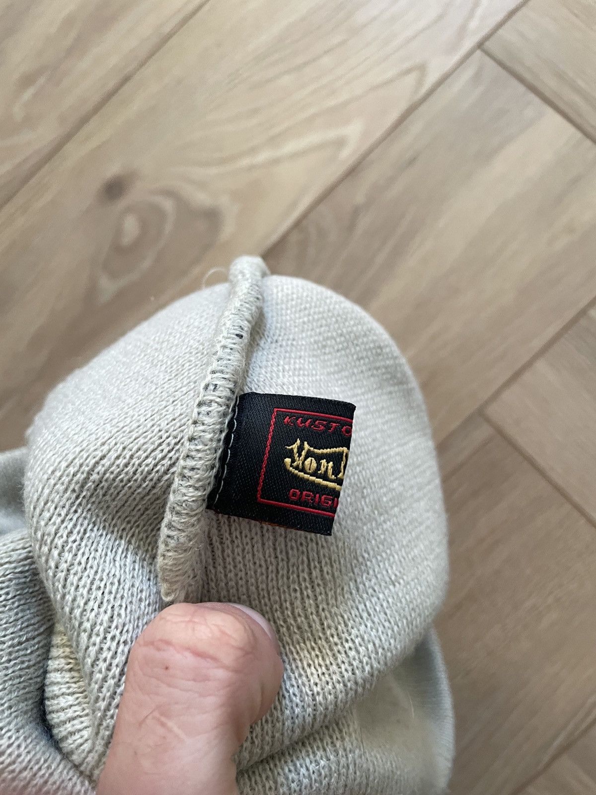 Vintage × Von Dutch Con Dutch Retro 00s Beige Beanie Hat Skate Hiphop Rap Swag Size ONE SIZE - 4 Thumbnail