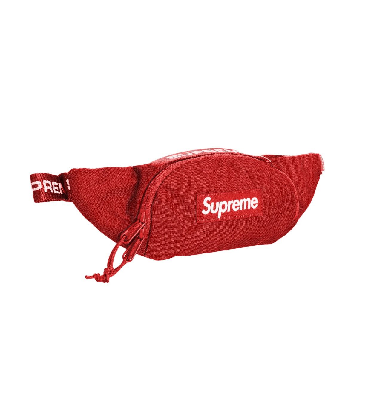 Supreme Box Logo Waist Bag / Strap Logo in Red, Men's