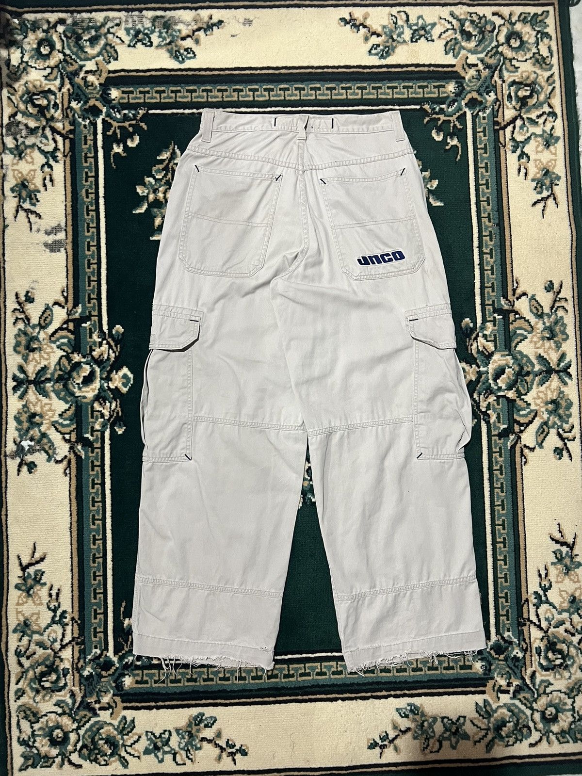 image of Jnco Industries Cargo Pants in Cream, Men's (Size 32)