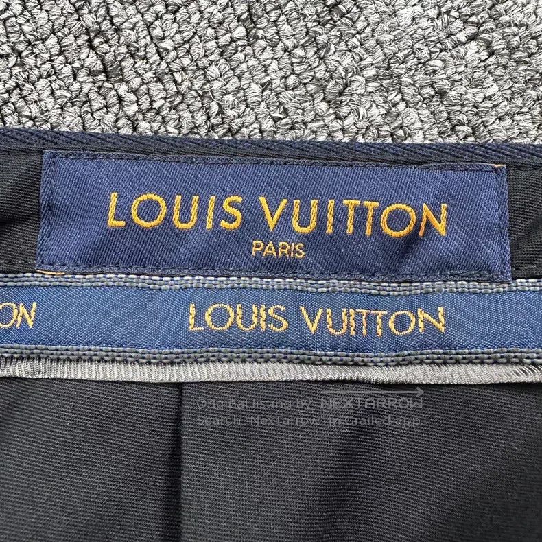 Louis Vuitton Louis Vuitton Navy Straight Leg Suit Pants Size US 40 / EU 56 - 4 Thumbnail