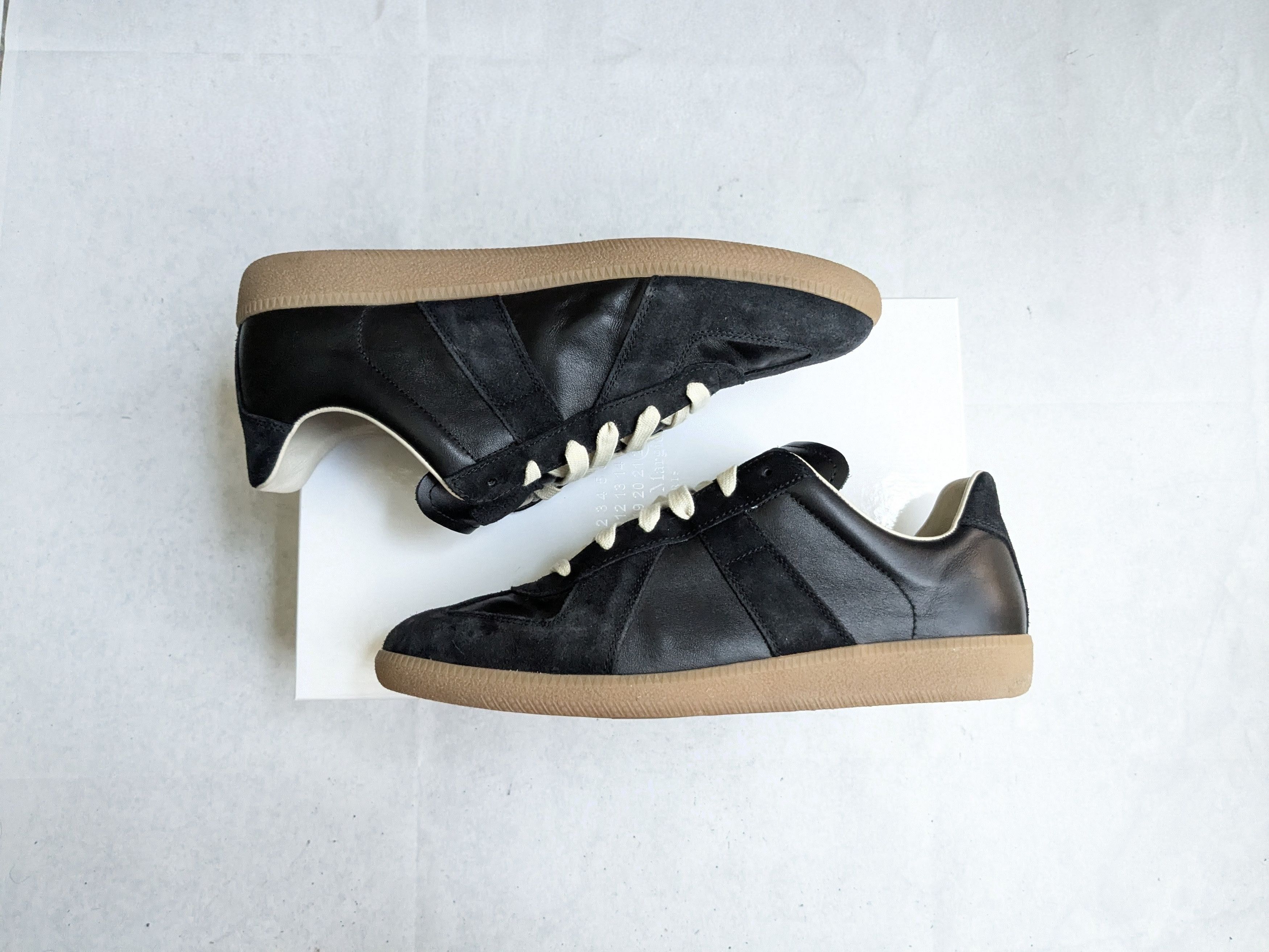 Maison Margiela Maison Margiela Replica GAT Sneakers Black 11 44 Gum Size US 11 / EU 44 - 4 Thumbnail
