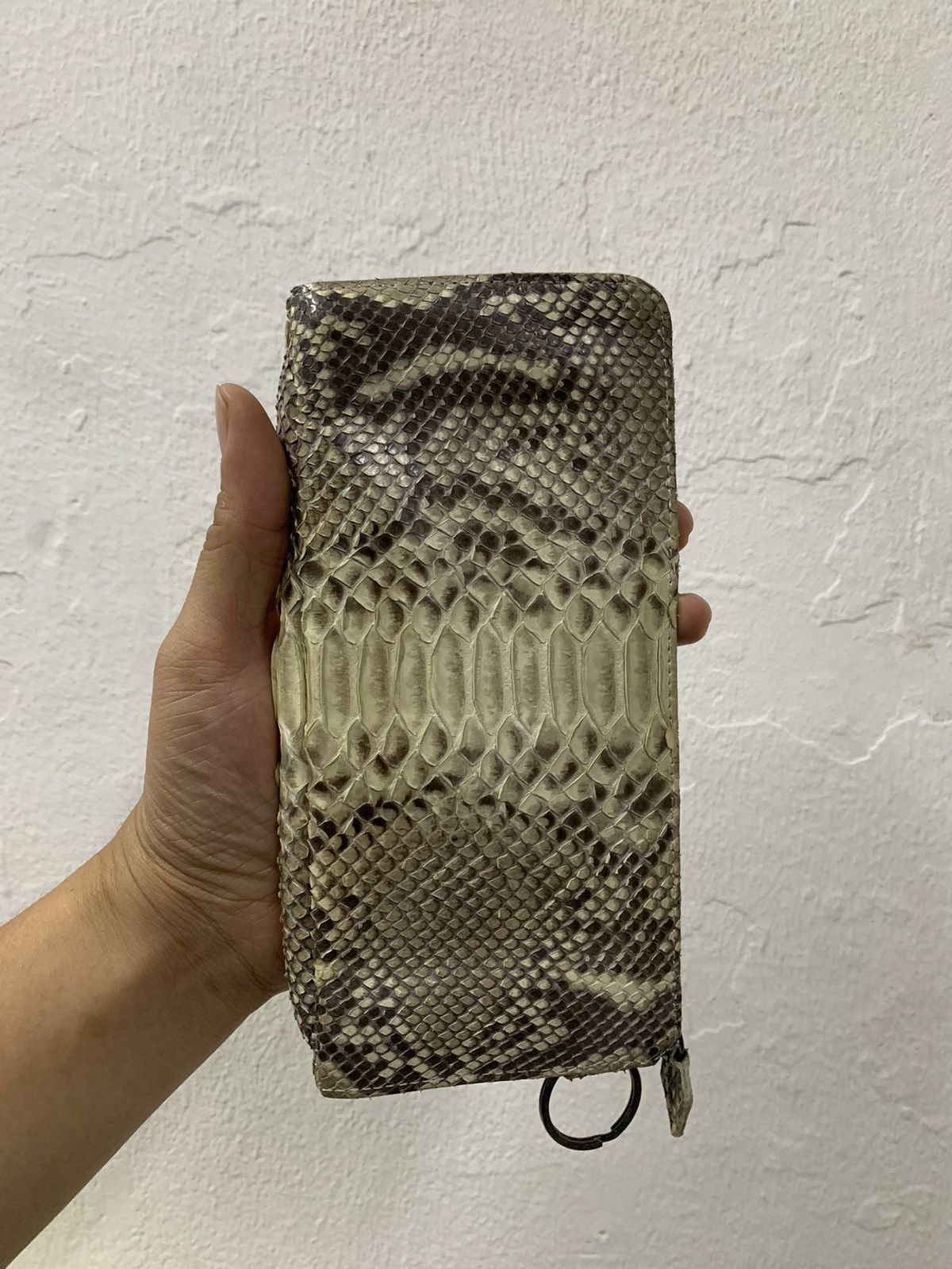 Leather Snake Skin Design Leather wallet Size ONE SIZE - 3 Thumbnail