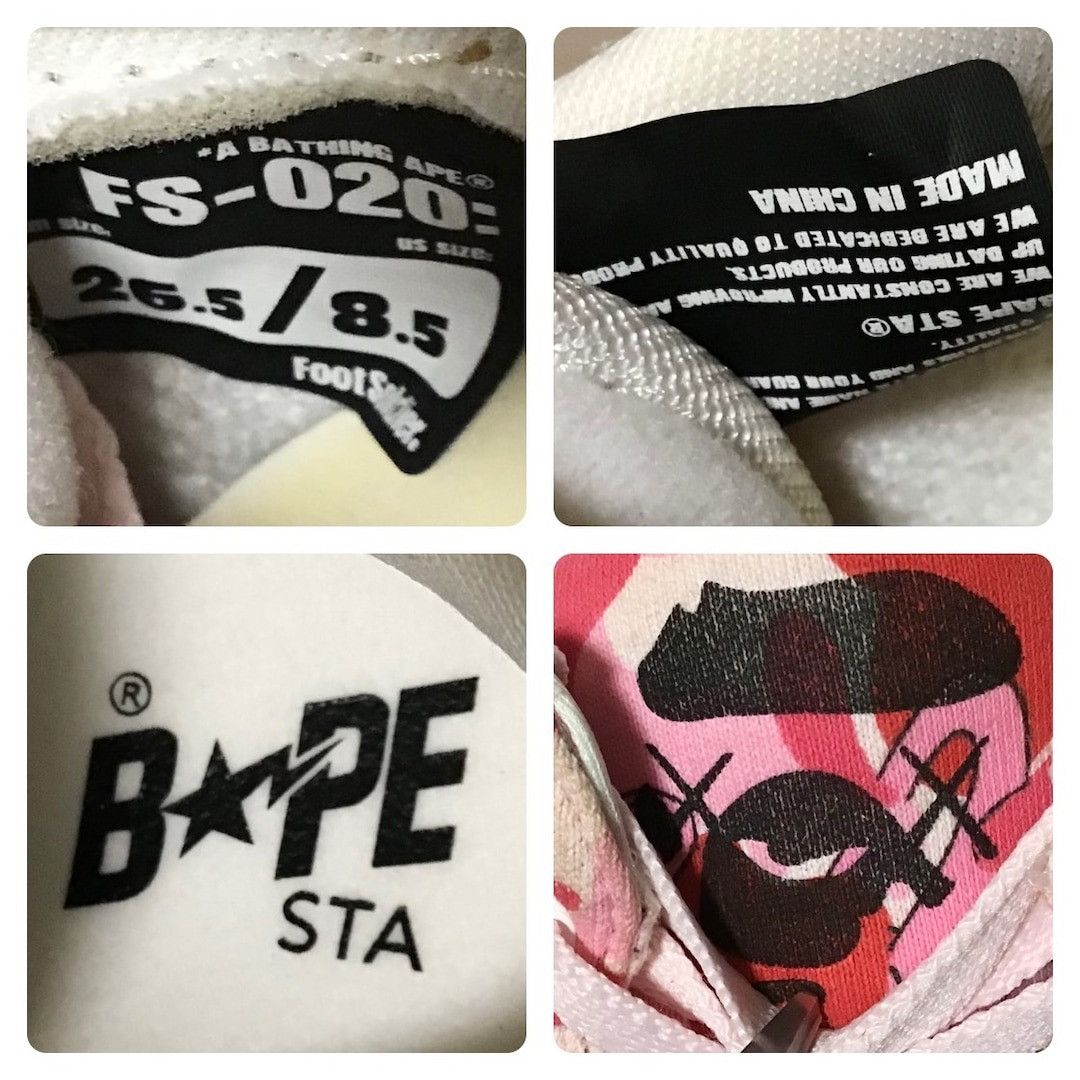 Bape × Kaws × Nigo KAWS ULTRA SKULL STA sneakers BAPE STA ABC camo Pink NIGO Size US 8.5 / EU 41-42 - 9 Thumbnail