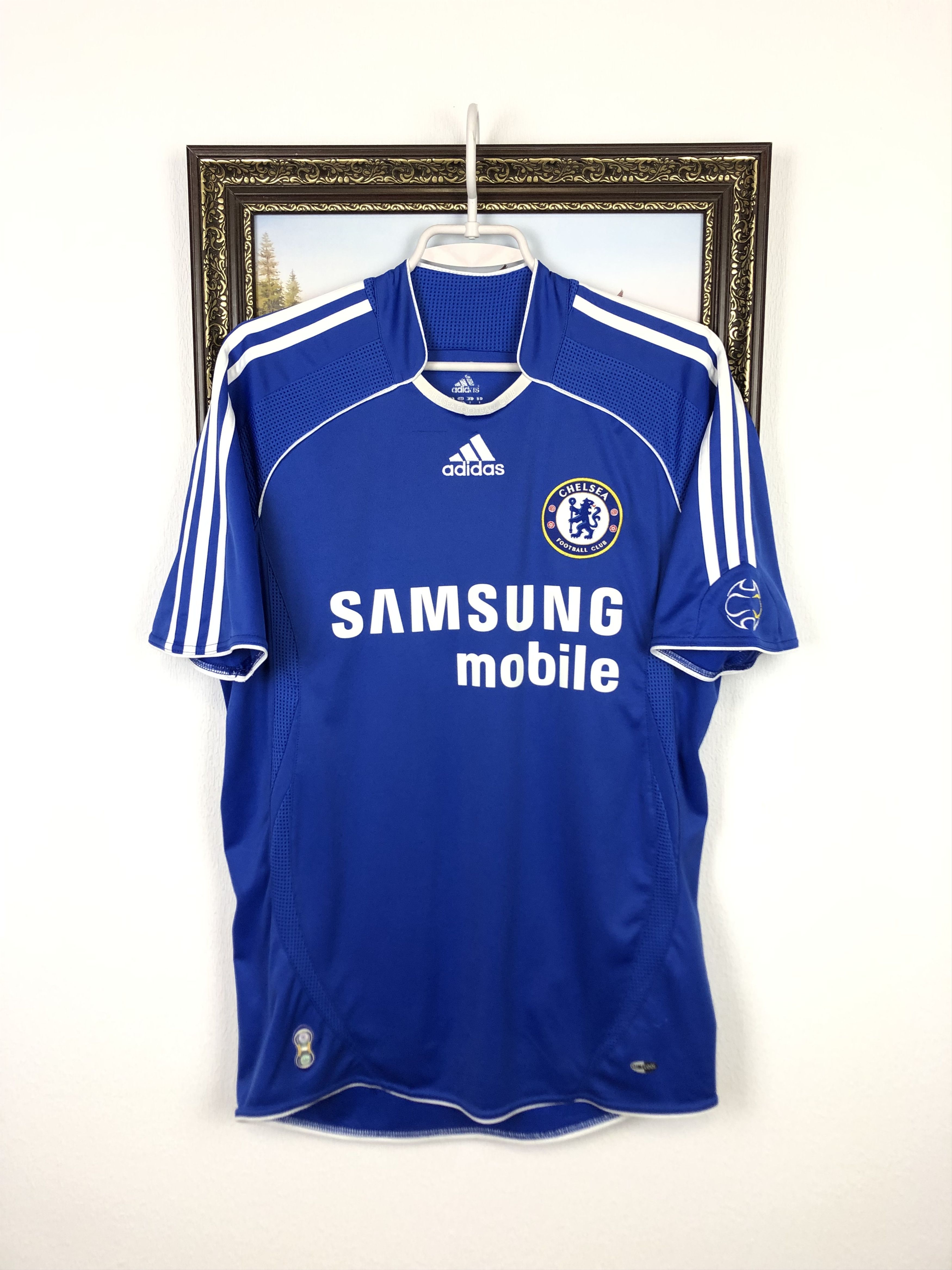 Adidas Chelsea football shirt 2006 Soccer Adidas #10 J. Cole Tee Size US S / EU 44-46 / 1 - 3 Thumbnail