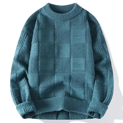 Japanese Brand × Vintage Men Plaid Wool Sweater High Quality Size US M / EU 48-50 / 2 - 1 Thumbnail