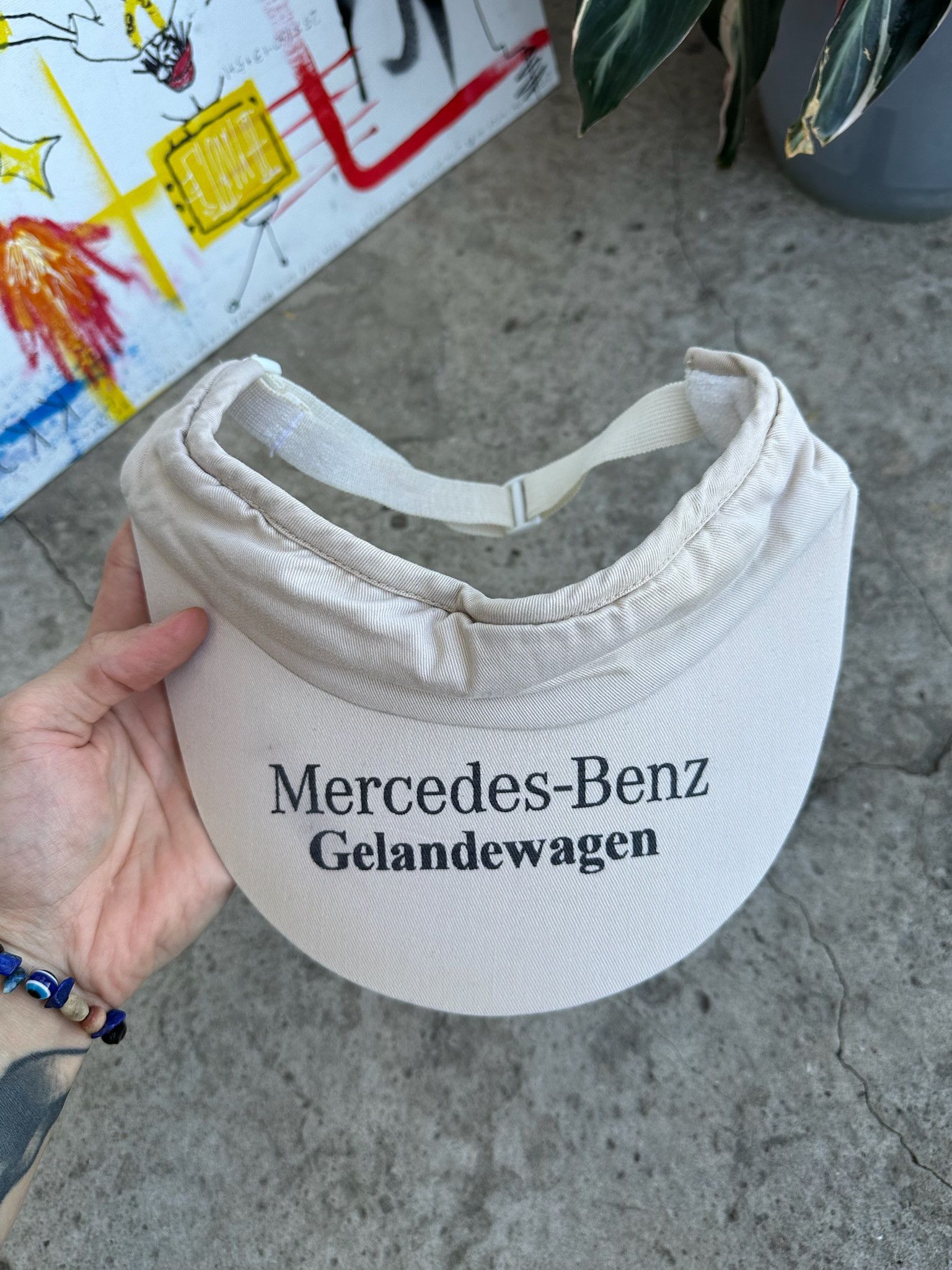 Mercedes-Benz Vintage Mercedes-Benz Gelandewagen Cap 90s tennis visor Size ONE SIZE - 5 Thumbnail