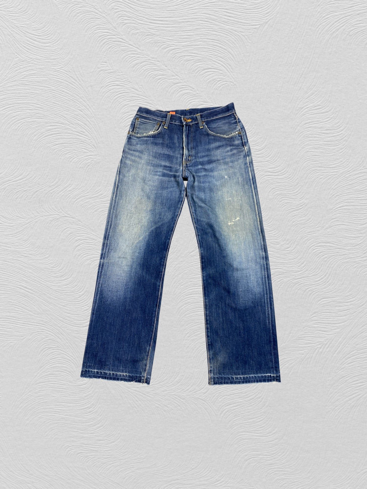 Edwin EDWIN 505ZX SELVEDGE FADED DISTRESSED DENIM 32x29- JN3865 Size US 32 / EU 48 - 1 Thumbnail
