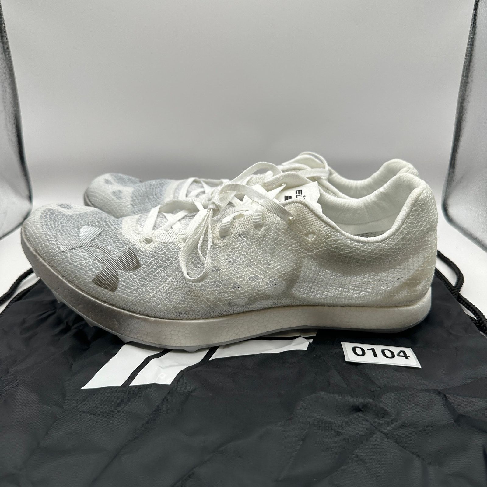 Under Armour UNDER ARMOUR Mens 11.5 Shakedown Elite Track Wht Halo Grey Size US 11.5 / EU 44-45 - 2 Thumbnail