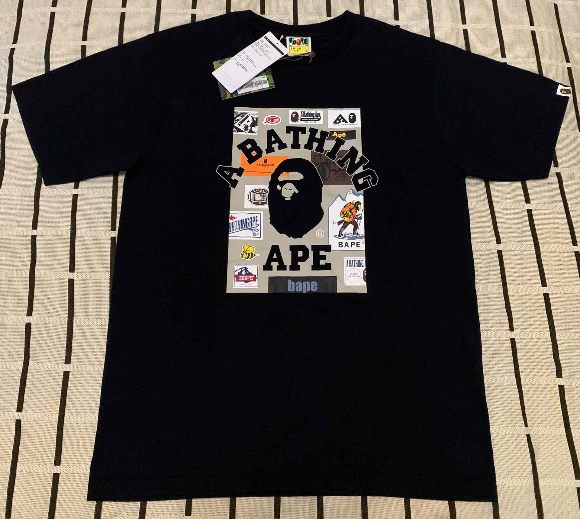 Bape Bape Collab Ape Head T-Shirt L Men Size US L / EU 52-54 / 3 - 1 Thumbnail