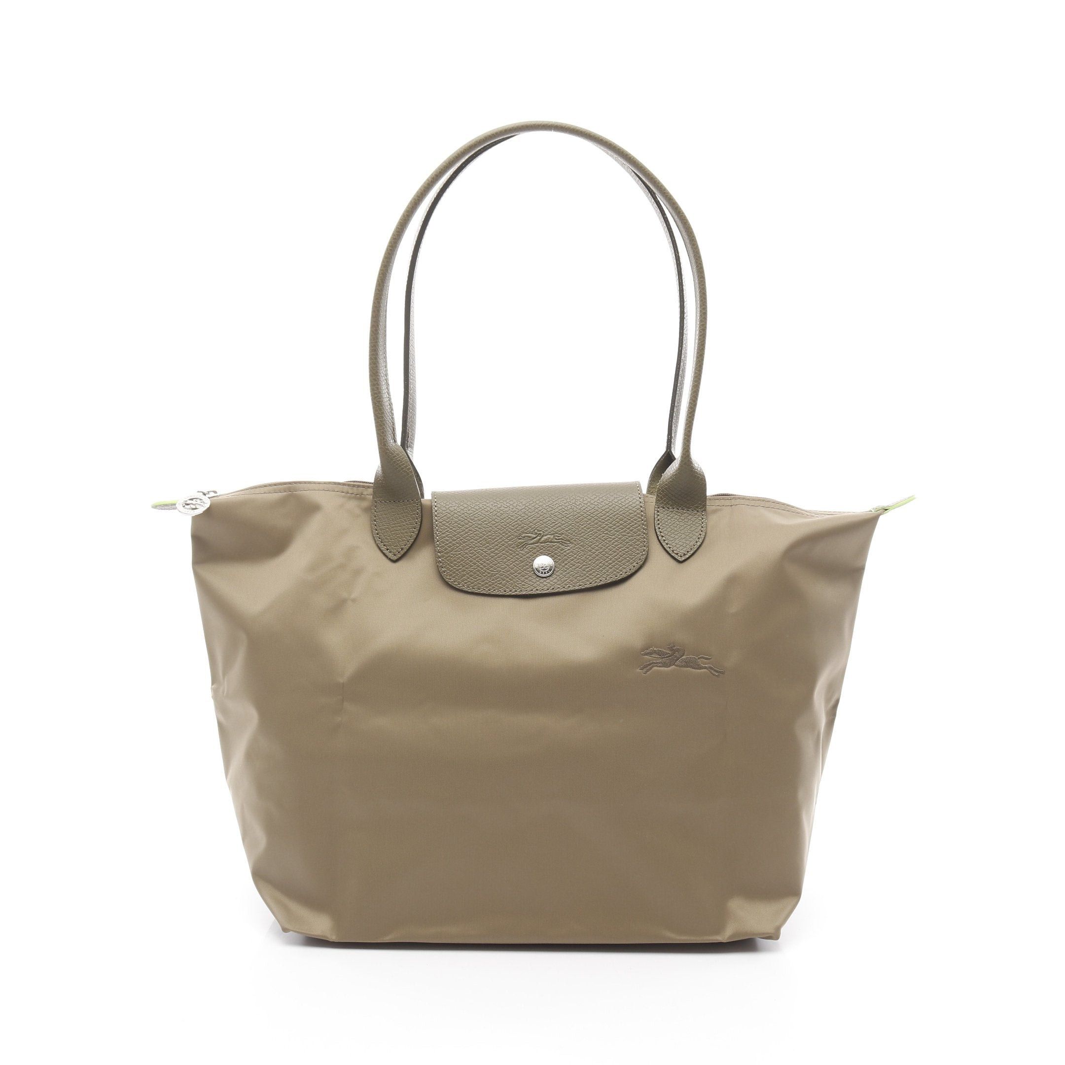 Longchamp Longchamp Le Preage Green L Shoulder Bag Nylon Leather Khaki Size ONE SIZE - 1 Thumbnail