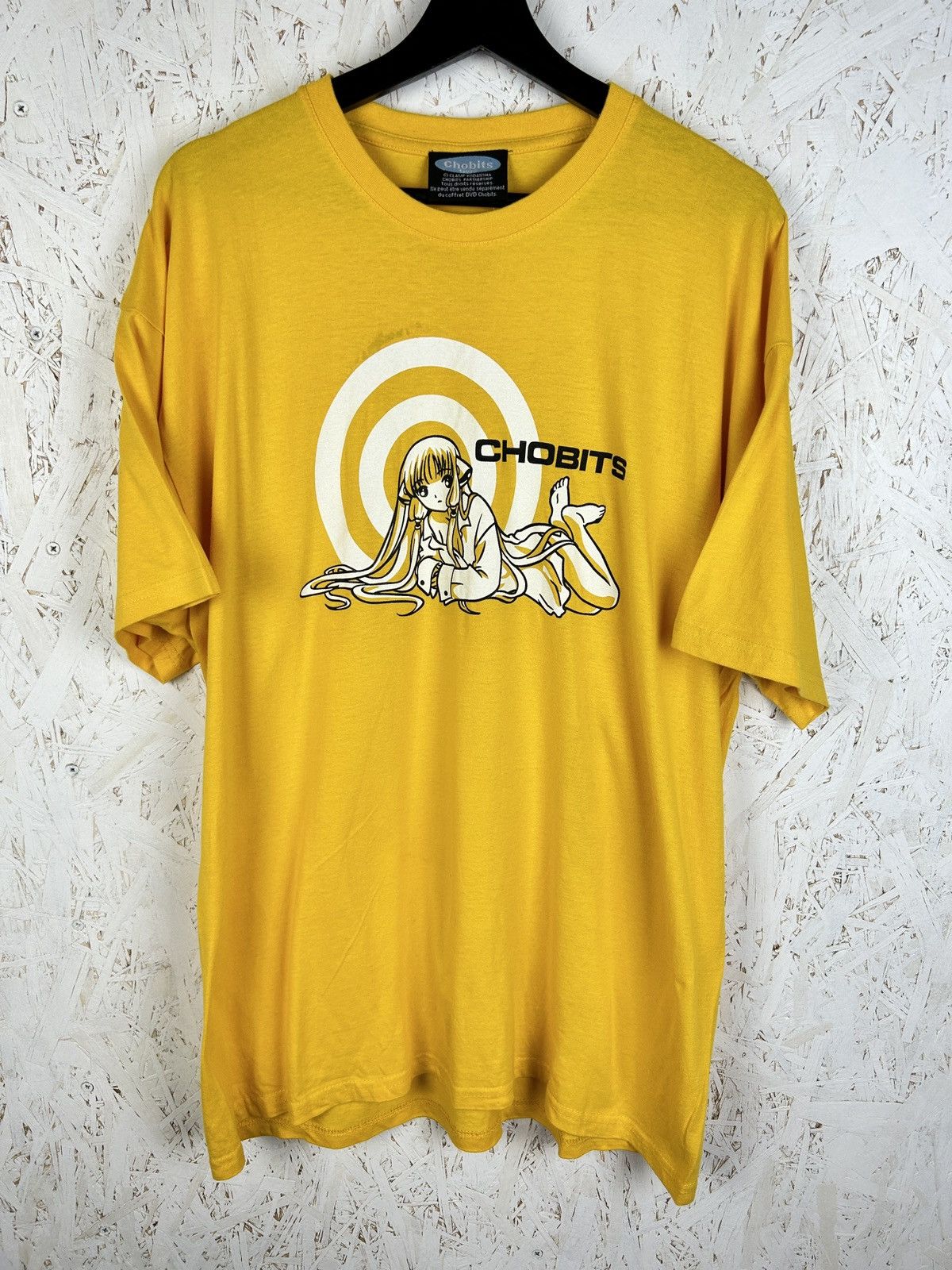 Anime 00s Vintage Chobits Anime Hideki Motsuwa T-Shirt Yellow XL Size US XL / EU 56 / 4 - 1 Thumbnail