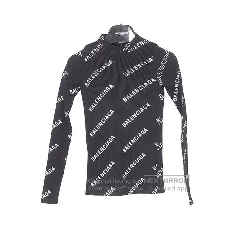 Balenciaga Balenciaga Bullet Screen Knit Sweater Size US S / EU 44-46 / 1 - 1 Thumbnail