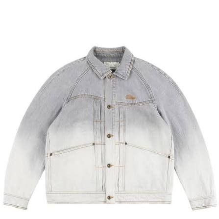 Dime Dime Denim Jacket Dipped Sandblasted Grey Size US XL / EU 56 / 4 - 1 Thumbnail