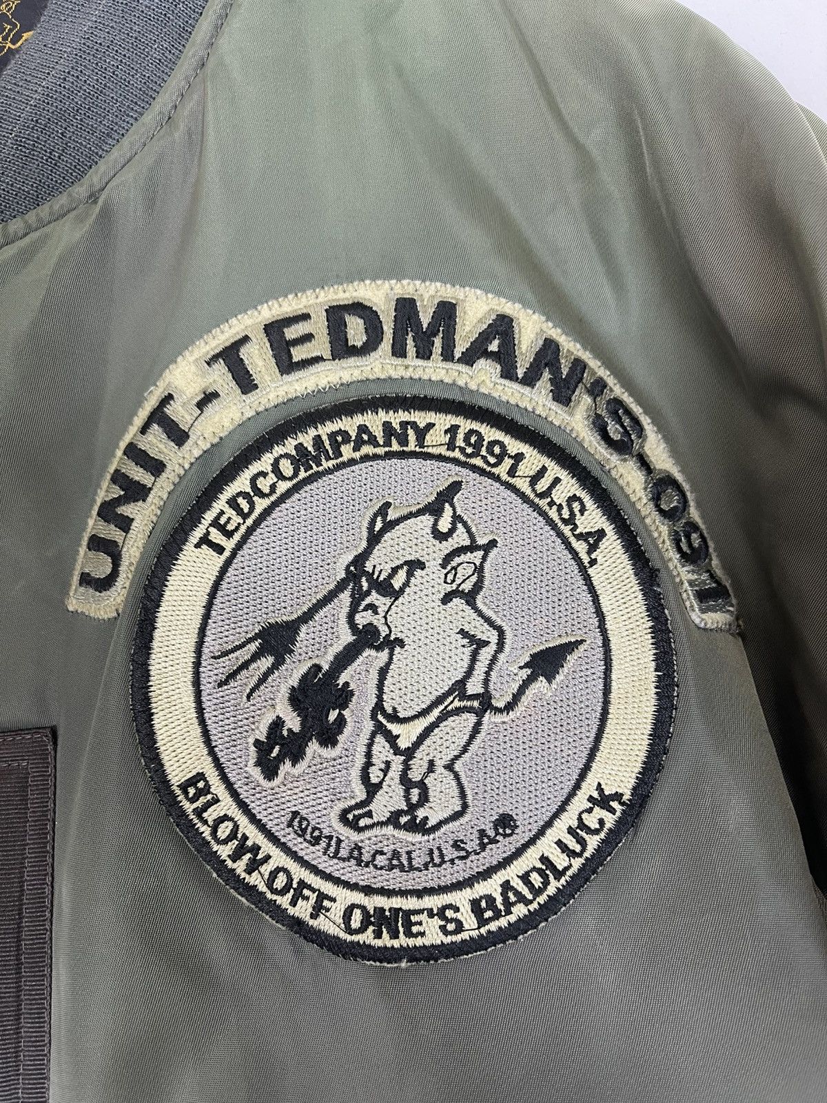 Tedman TEDMAN LUCKY DEVIL MA-1 TED COMPANY BOMBER MILITARY JACKET Size US L / EU 52-54 / 3 - 13 Thumbnail