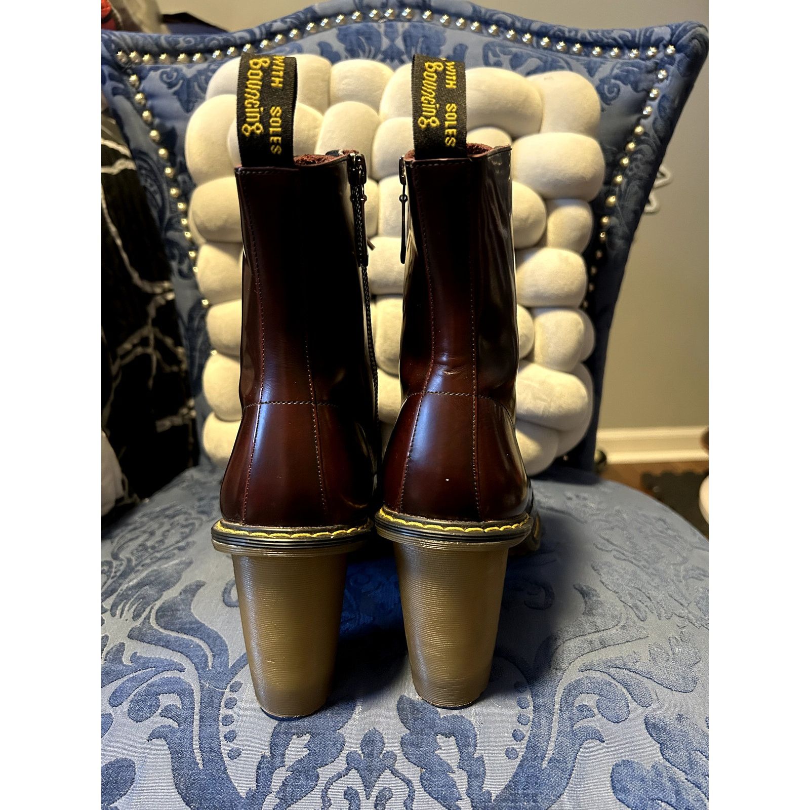 Dr. Martens Dr Martens Cherry Red Sadie Heels size 109/EU 42 Size US 10 / IT 40 - 4 Thumbnail