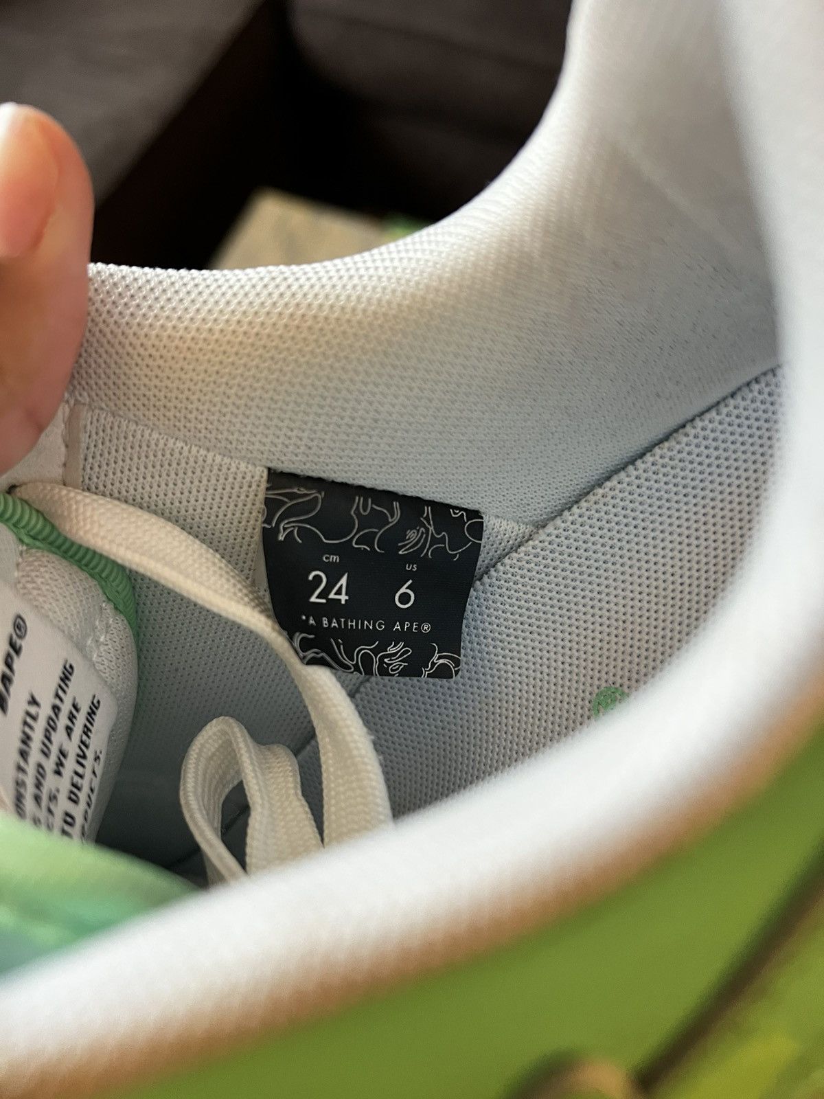 Bape Wnms BAPESTA green trainers Size US 6 / IT 36 - 8 Thumbnail