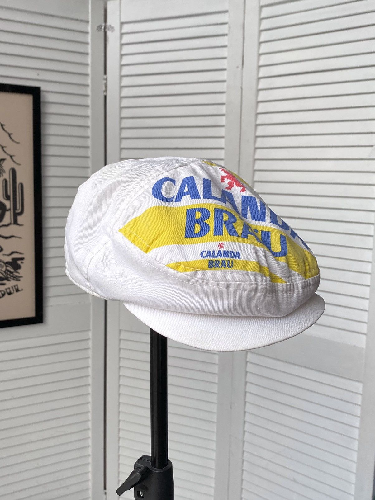 Vintage Vintage 80s Calanda Brau Beer Cycling Cap Hat Switzerland Size ONE SIZE - 1 Thumbnail