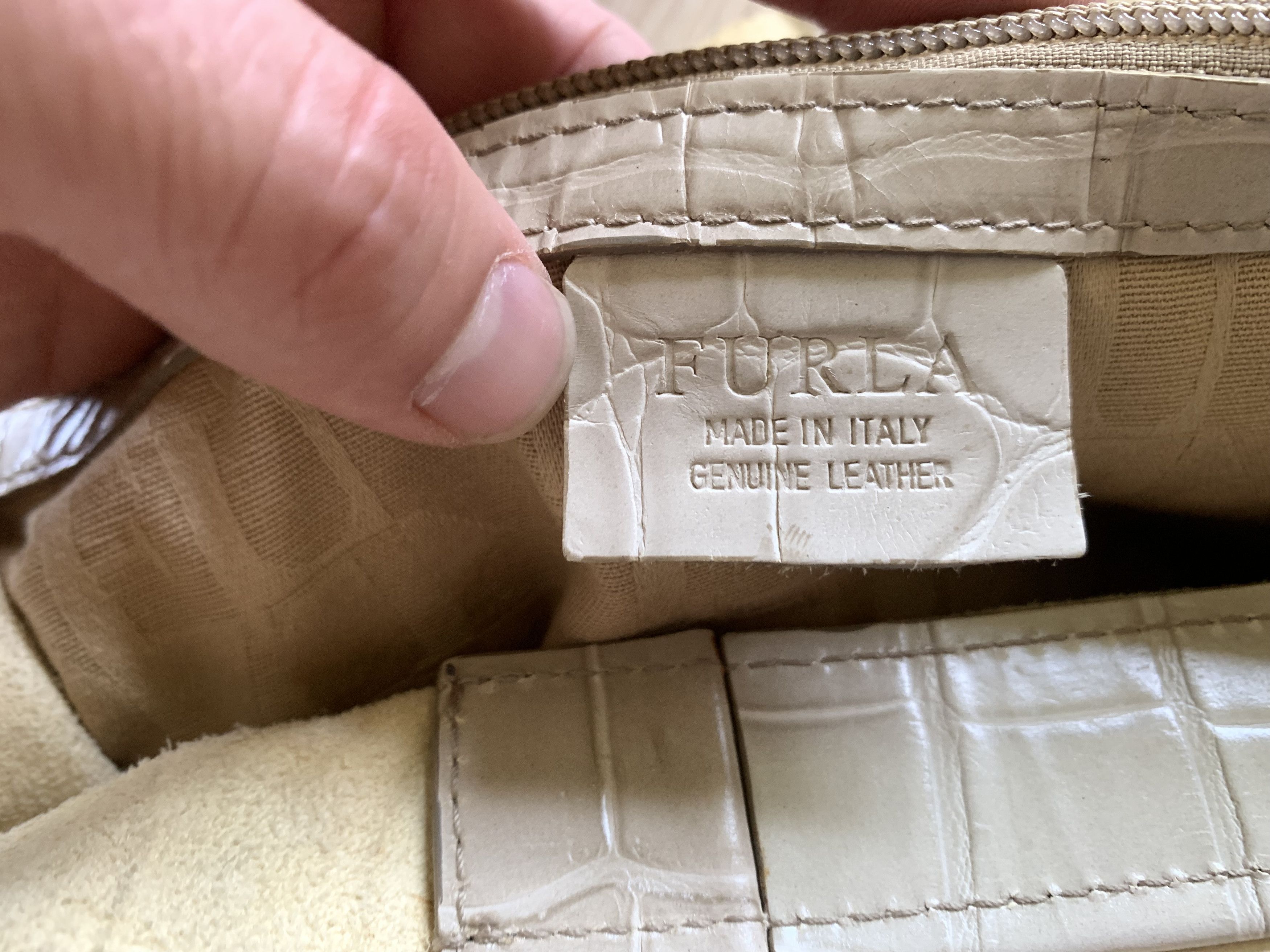 Furla Furla Redefined Crocodile Leather Hand Bag Size ONE SIZE - 7 Thumbnail