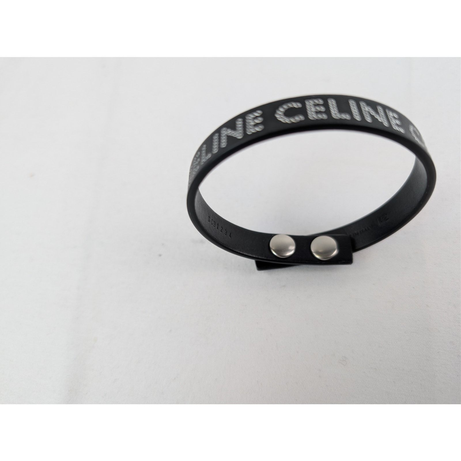 Celine o1rshd1 Size: OS / Monochroms Studs Bracelet in Calfskin Size ONE SIZE - 4 Thumbnail