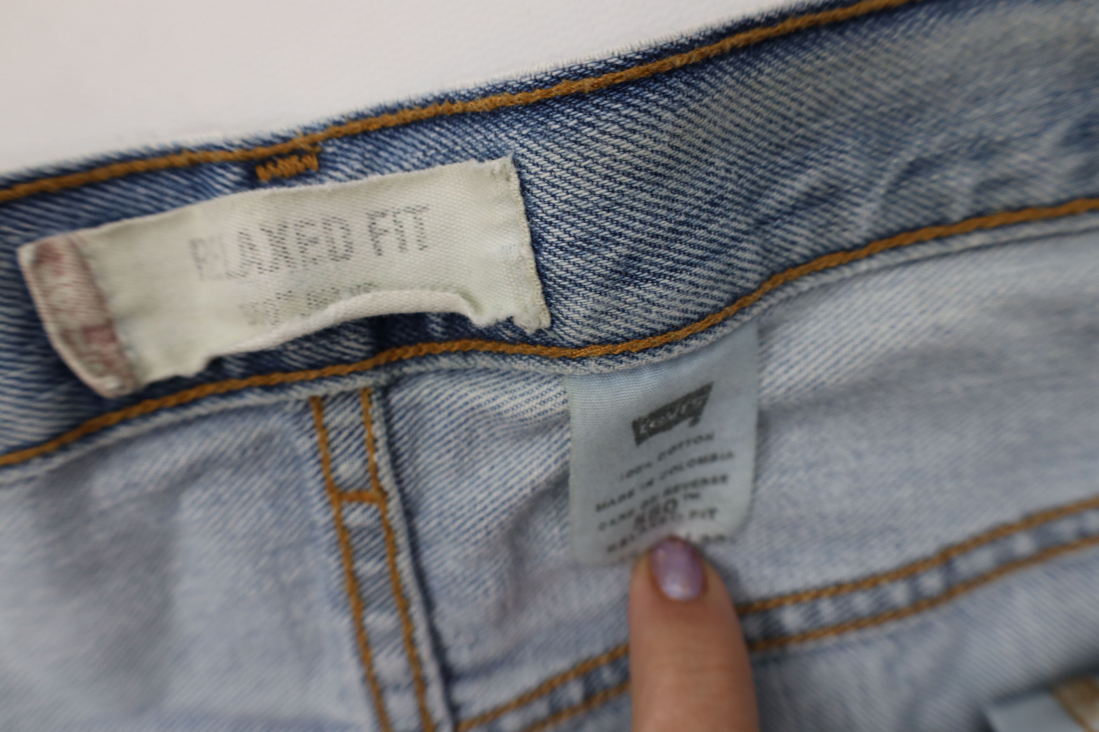 Levi's Vintage Y2K 2003 Levis 550 Relaxed Fit Denim Jeans Blue Size US 42 / EU 58 - 10 Thumbnail