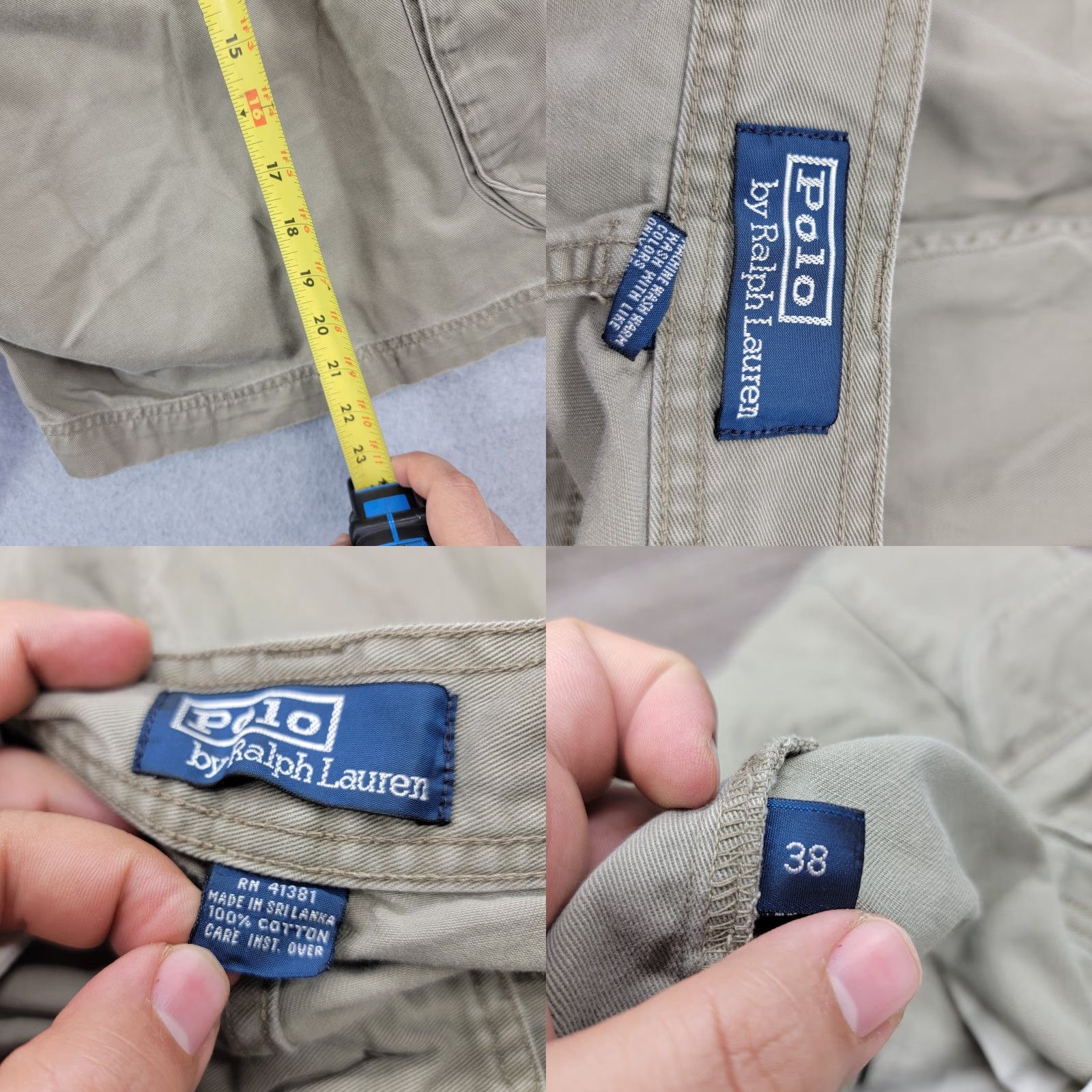 Polo Ralph Lauren Polo Ralph Lauren Shorts Mens 38 Beige Classic Chino Cargo Utility Y2K Size US M / EU 48-50 / 2 - 8 Thumbnail