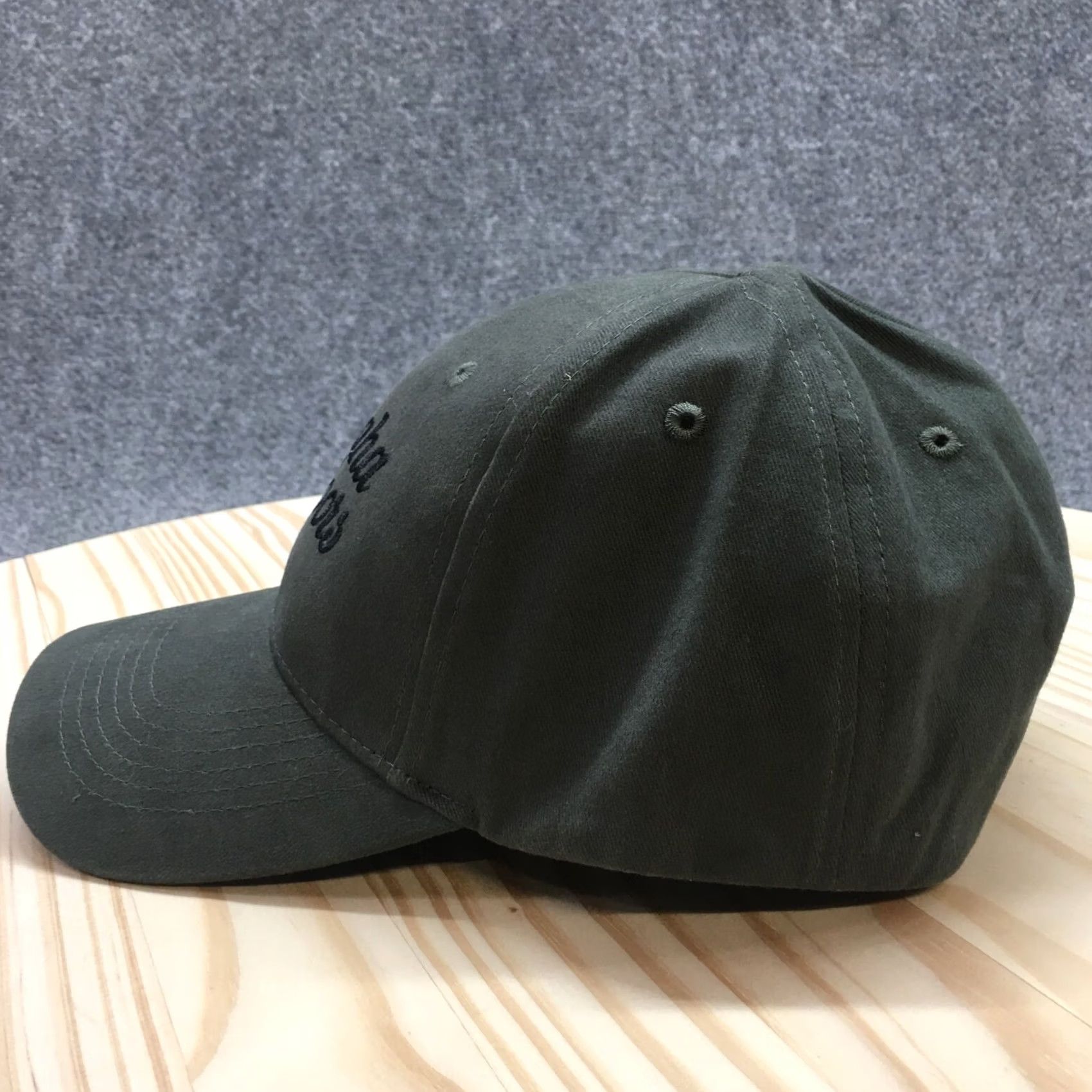 Vintage Mountain Lake Omaha Outdoors Baseball Cap Mens Green One Size Embroidered Logo Size ONE SIZE - 4 Thumbnail