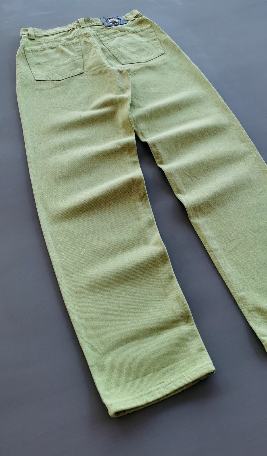 Versace Apple Green Vintage Versace Jeans Couture Size US 32 / EU 48 - 6 Thumbnail