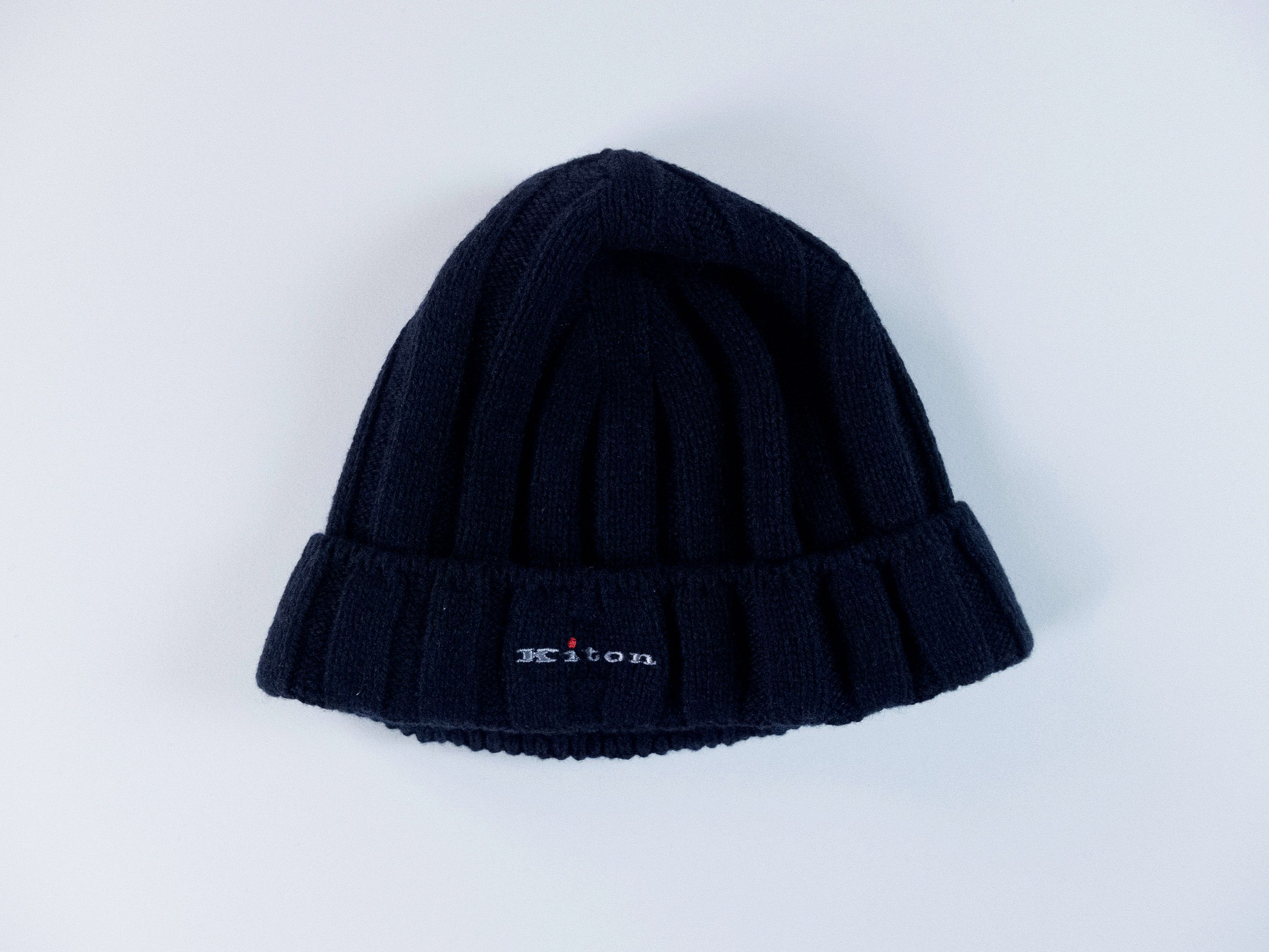 Kiton KITON solid navy blue cashmere beanie hat One Size q Size ONE SIZE - 1 Thumbnail