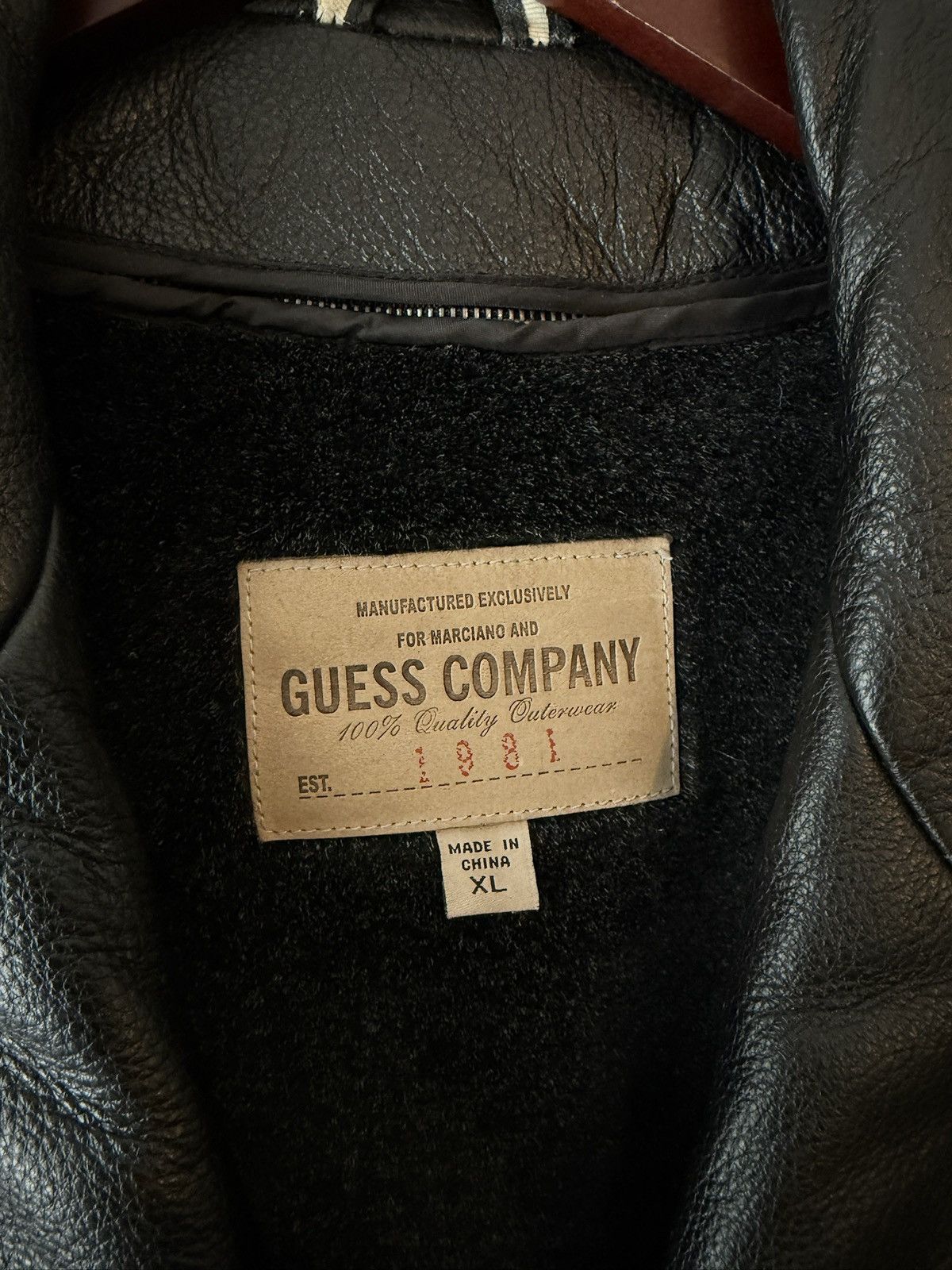 Guess Guess Leather Jacket Size US XL / EU 56 / 4 - 4 Thumbnail