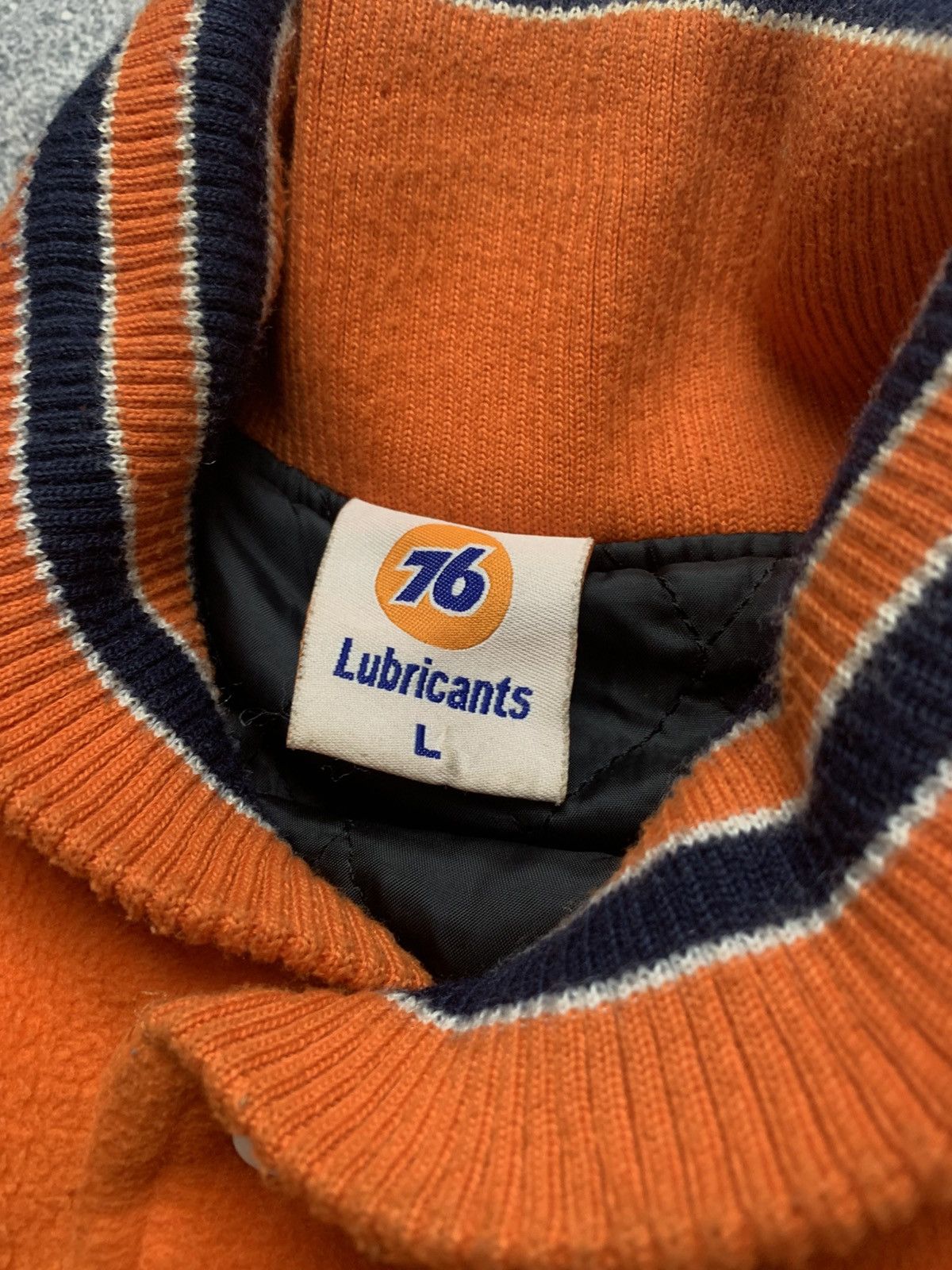 Vintage 🐍 Vintage 76 Lubricants Varsity Jacket Size US L / EU 52-54 / 3 - 11 Thumbnail