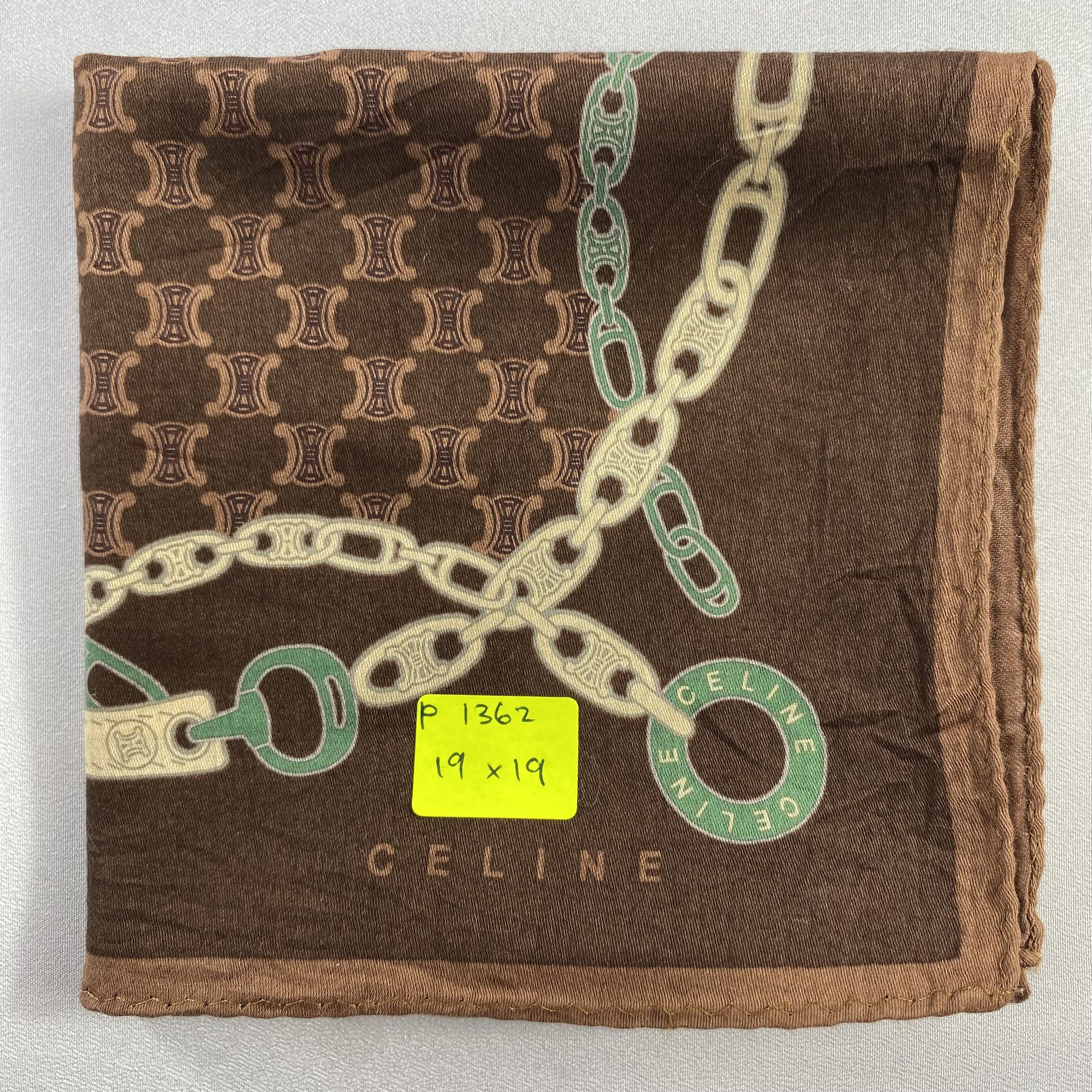 Celine × Vintage Celine Handkerchief / Neckerchief / Bandana-P1362 Size ONE SIZE - 5 Thumbnail