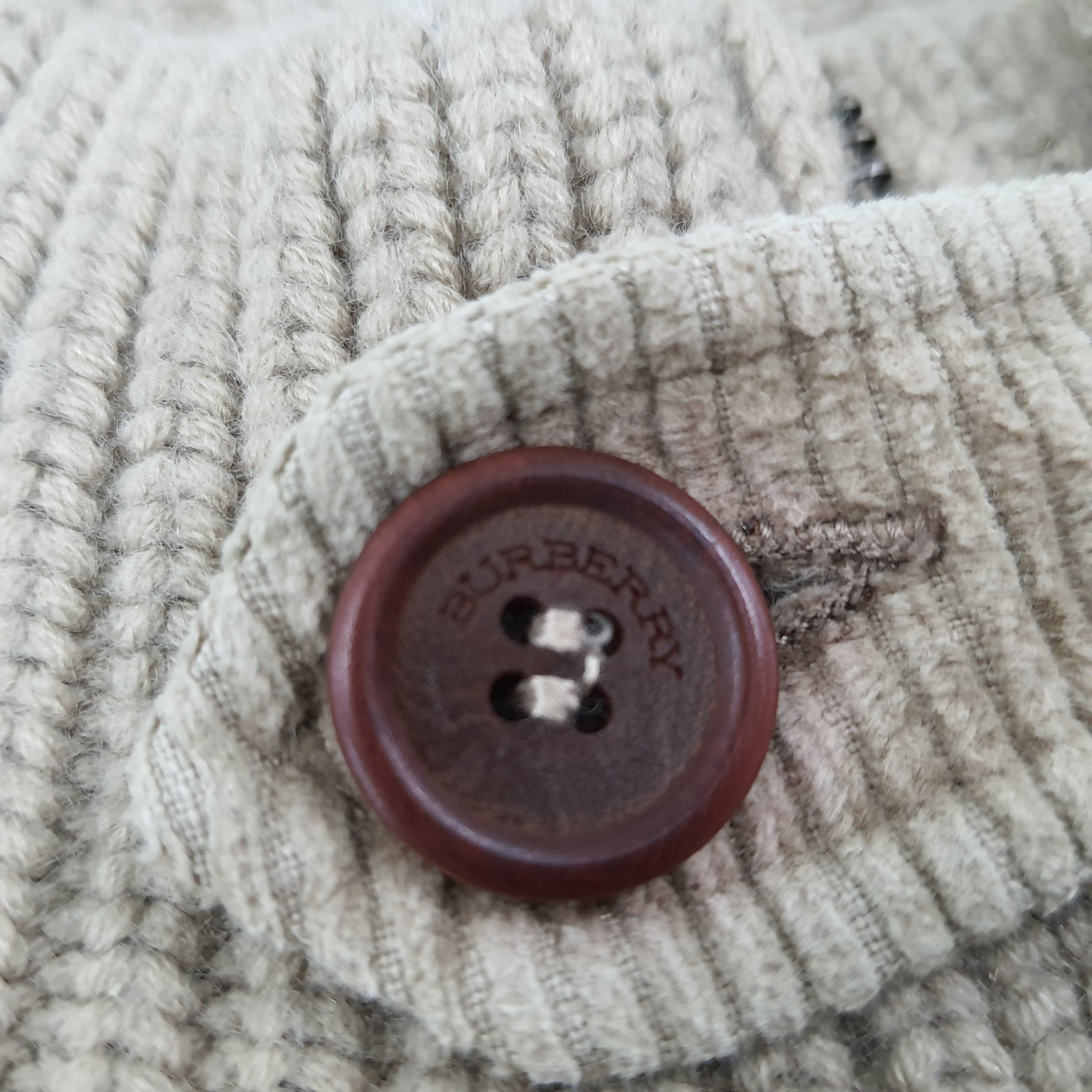 Burberry × Vintage Vintage Burberry Nova Check Knitted Corduroy Style Jacket Size US XL / EU 56 / 4 - 5 Thumbnail