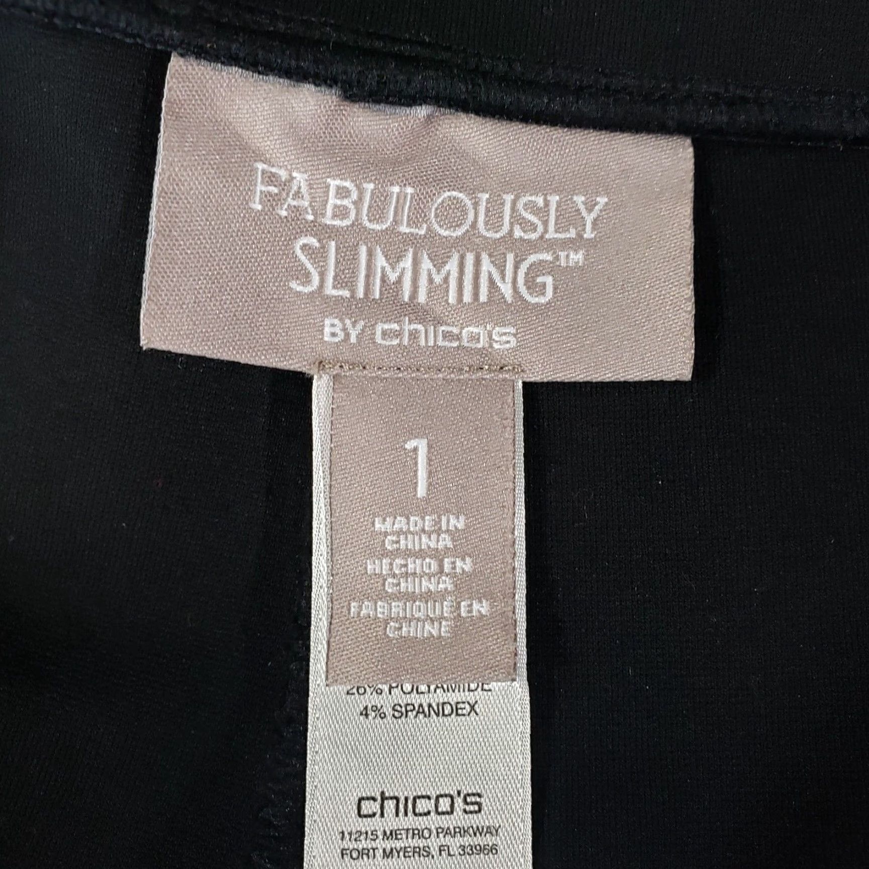 Vintage Chico's Fabulously Slimming Womens Skinny Pants Pull On High Rise Sz 8 Black Size 30" / US 8 / IT 44 - 7 Thumbnail