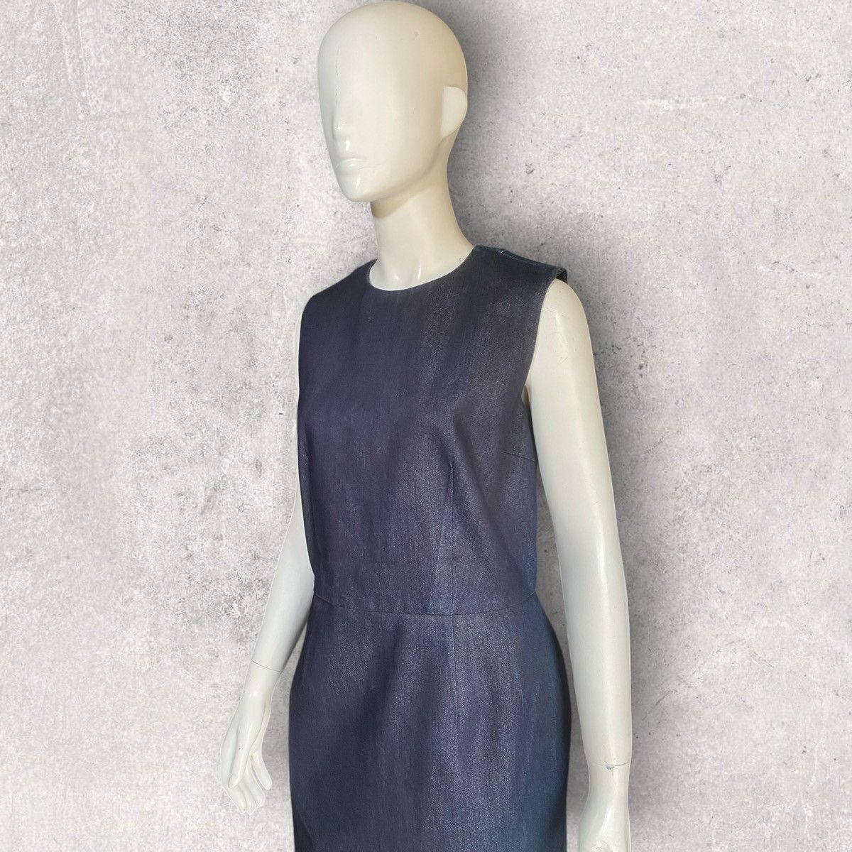 Comme des Garcons CDG Denim Midi Dress Size L / US 10 / IT 46 - 3 Thumbnail