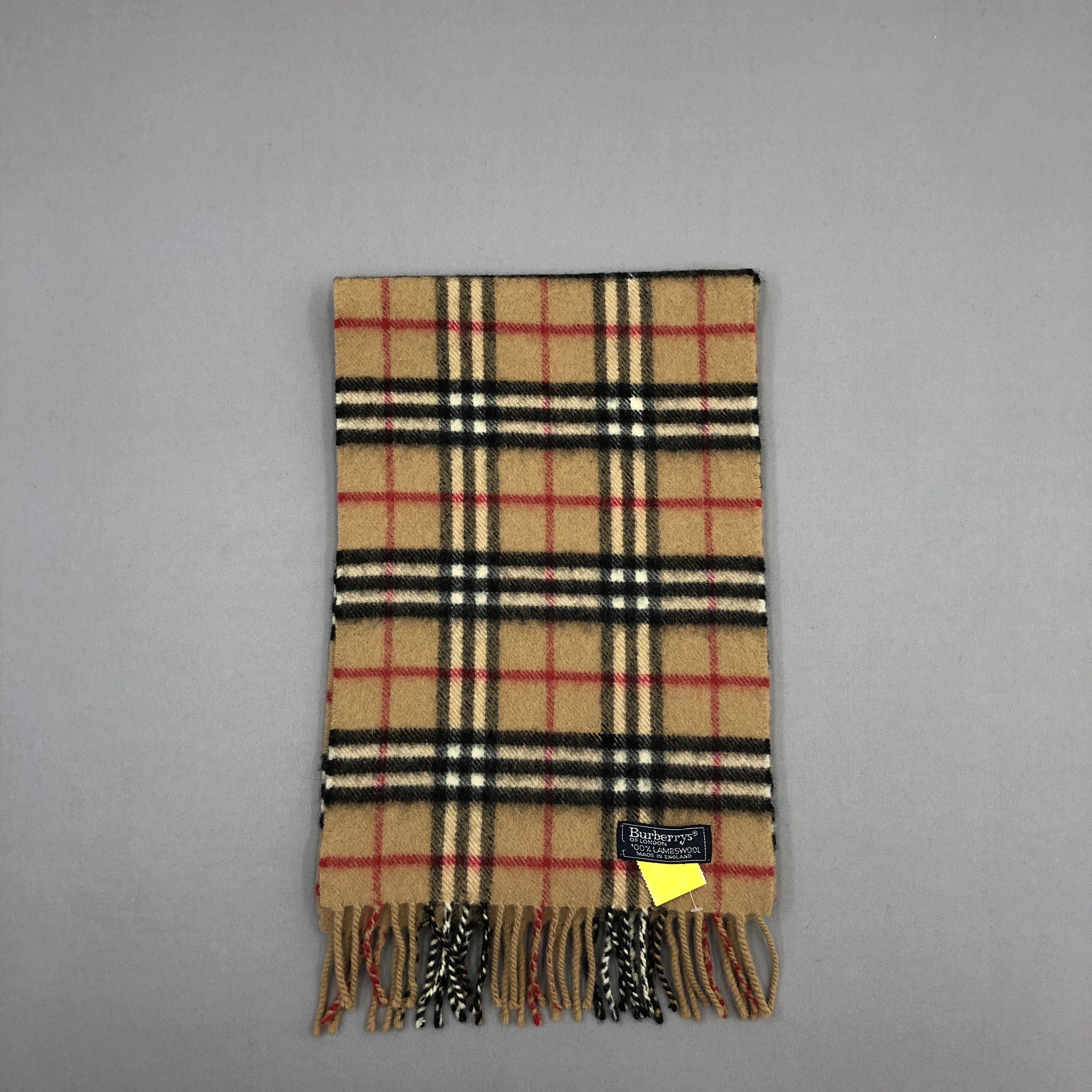 Burberry Vintage Burberry Scarf Muffler Wool Cashmere Scarves Size ONE SIZE - 3 Thumbnail