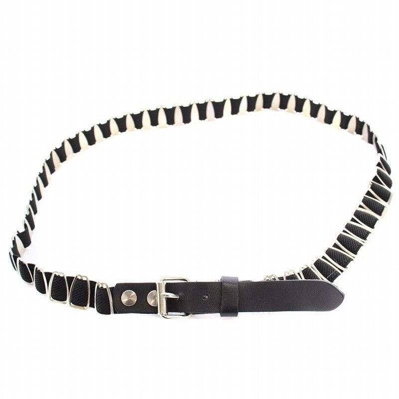 Balmain Balmain 2011 Hybrid Chain/Leather Roller Coaster Belt Size ONE SIZE - 2 Thumbnail