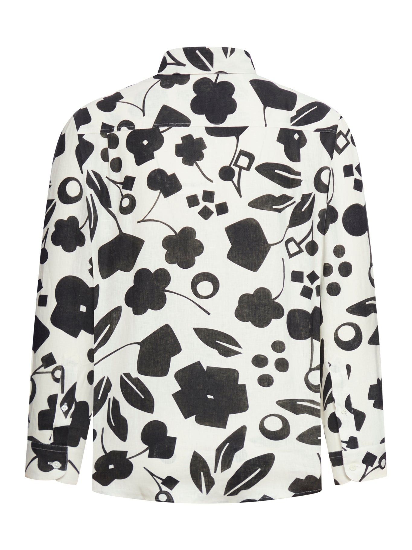 Jacquemus o1s22i1n1024 Linen Shirt in Black/White Size US M / EU 48-50 / 2 - 2 Thumbnail