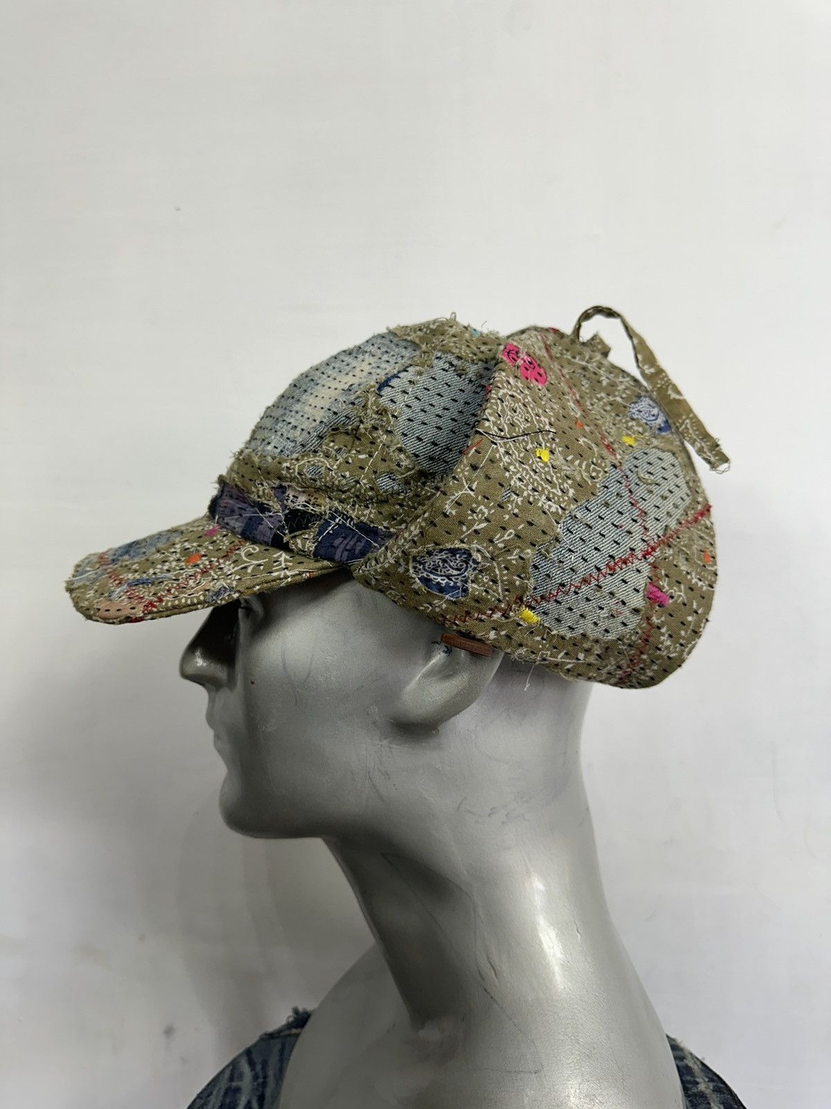 Other Custom Made Distressed Paisley patchwork Boro hats by Ahado Size ONE SIZE - 12 Thumbnail