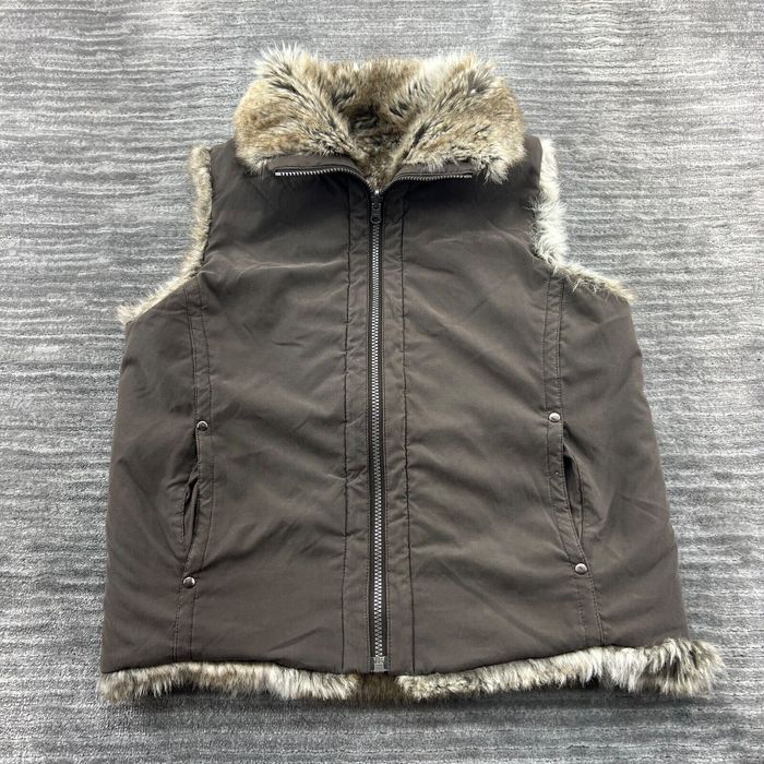 Weatherproof faux fur clearance vest