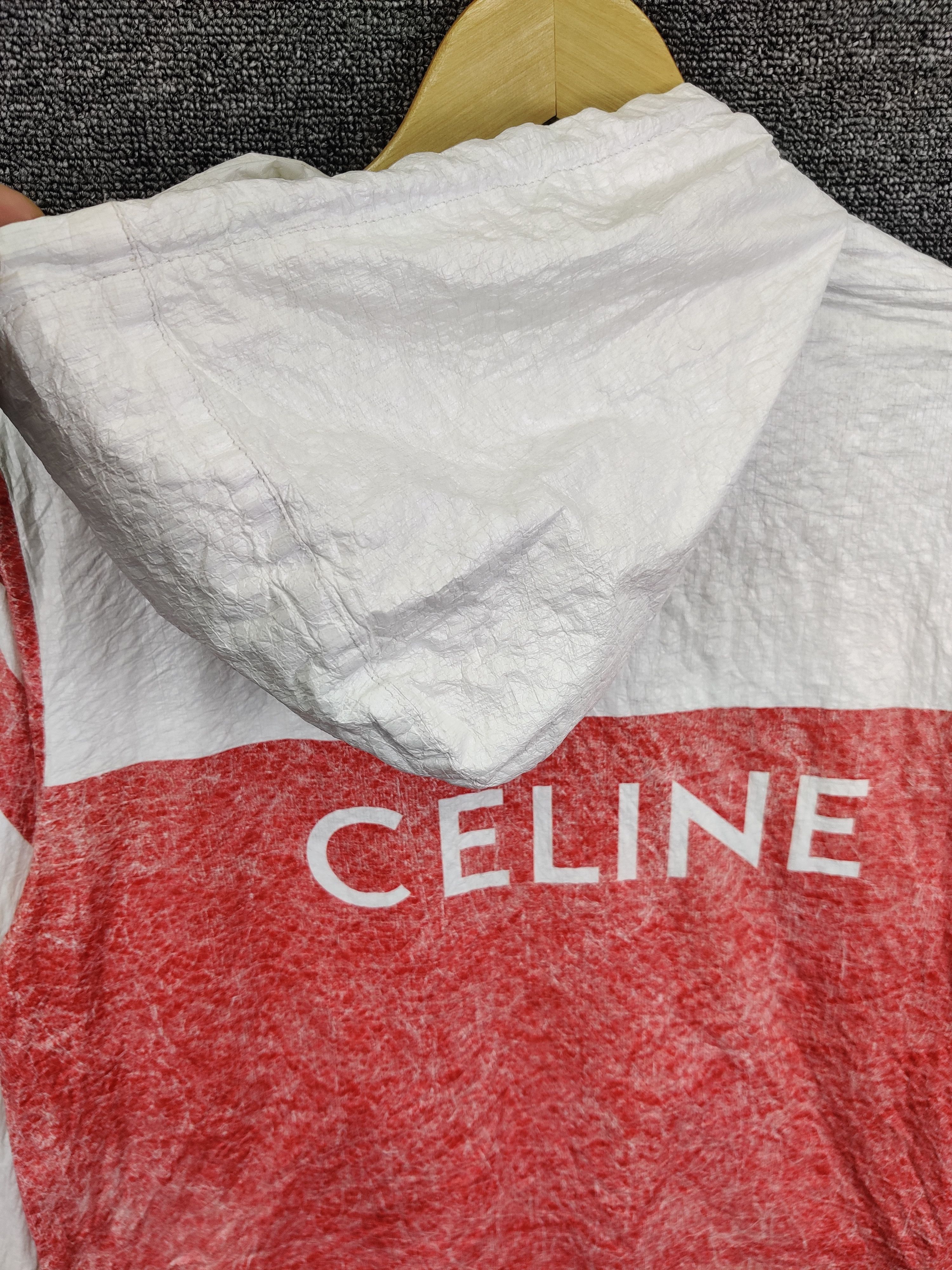 Celine Celine Paris White Logo Windbreaker Jacket Size US M / EU 48-50 / 2 - 3 Thumbnail