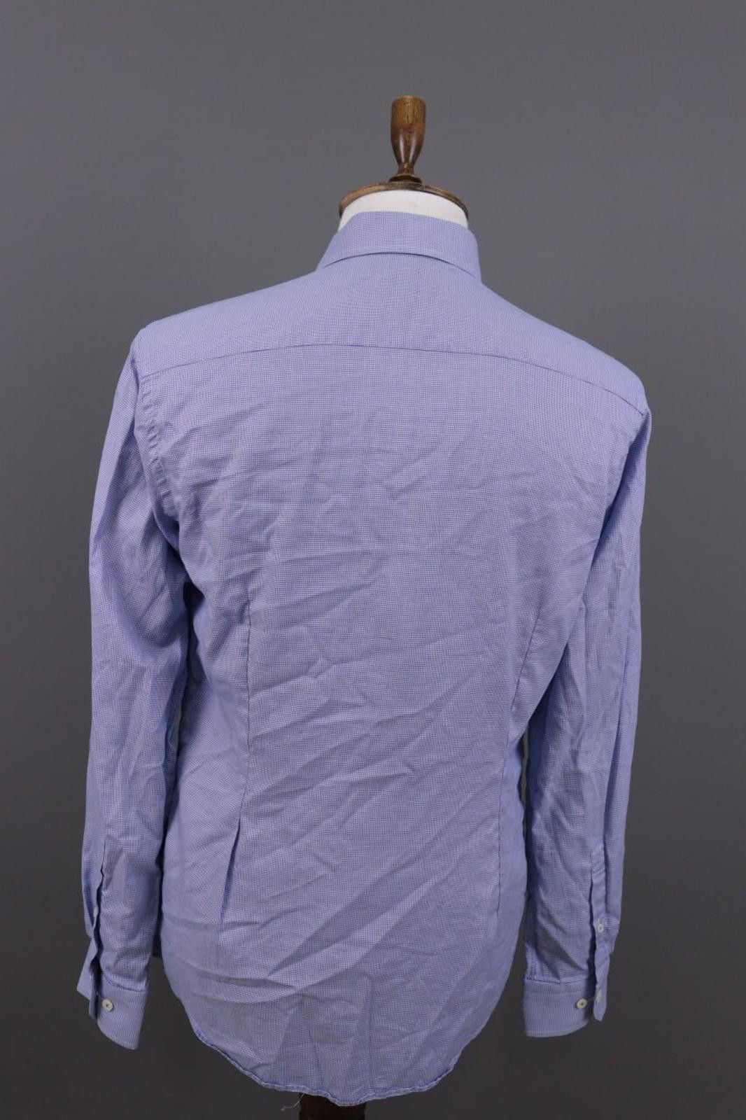 Eton Eton Slim Fit Blue Luxury Dress Shirt Size 16 41 L Size US M / EU 48-50 / 2 - 9 Thumbnail